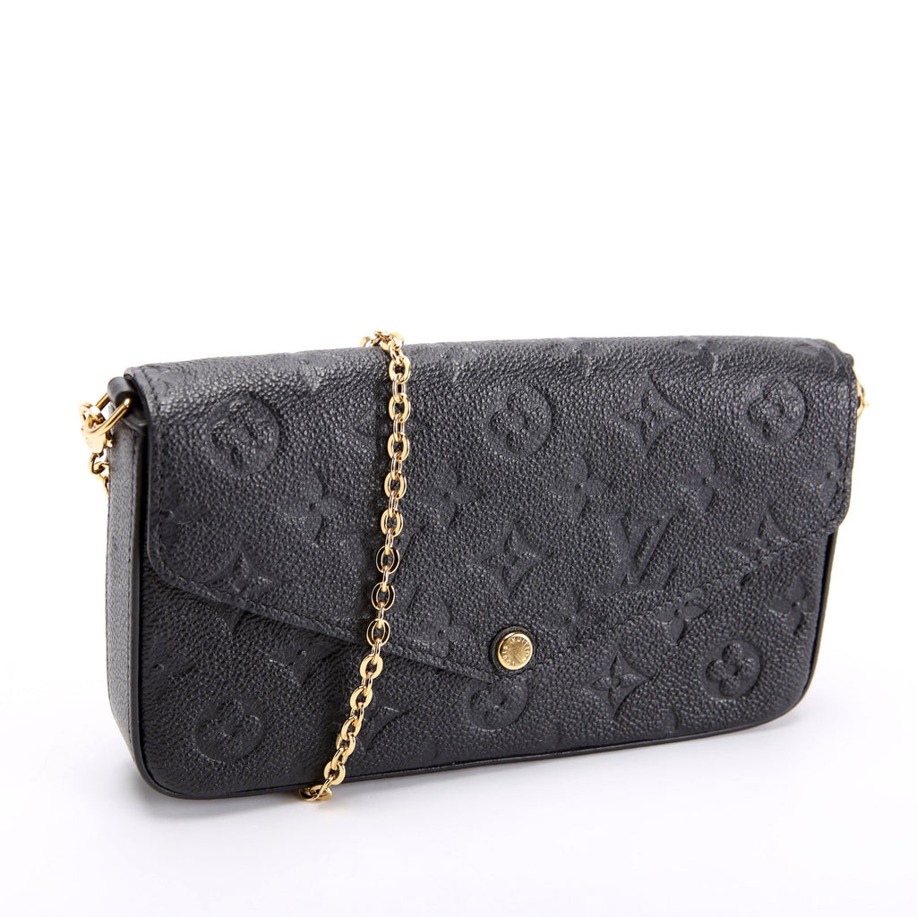 Pochette Felicie Empreinte Black