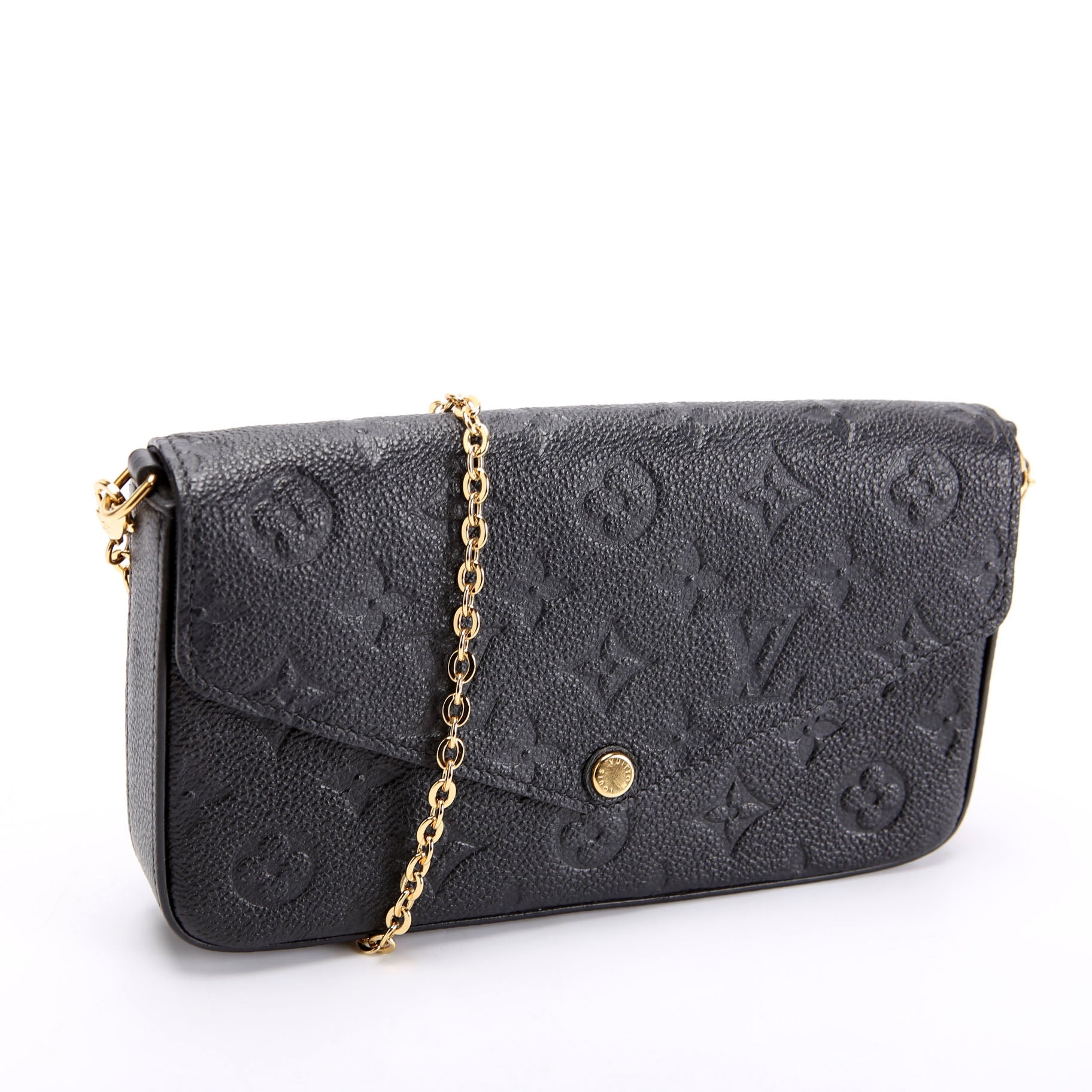 Pochette Felicie Empreinte Black