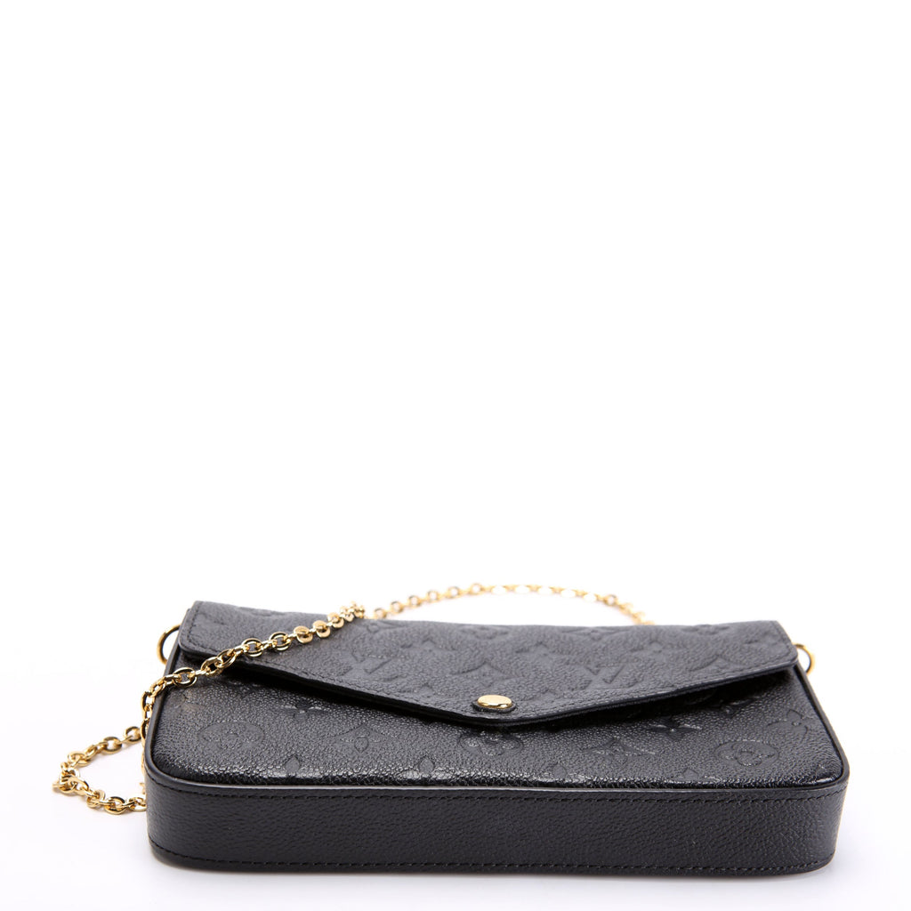 Pochette Felicie Empreinte Black