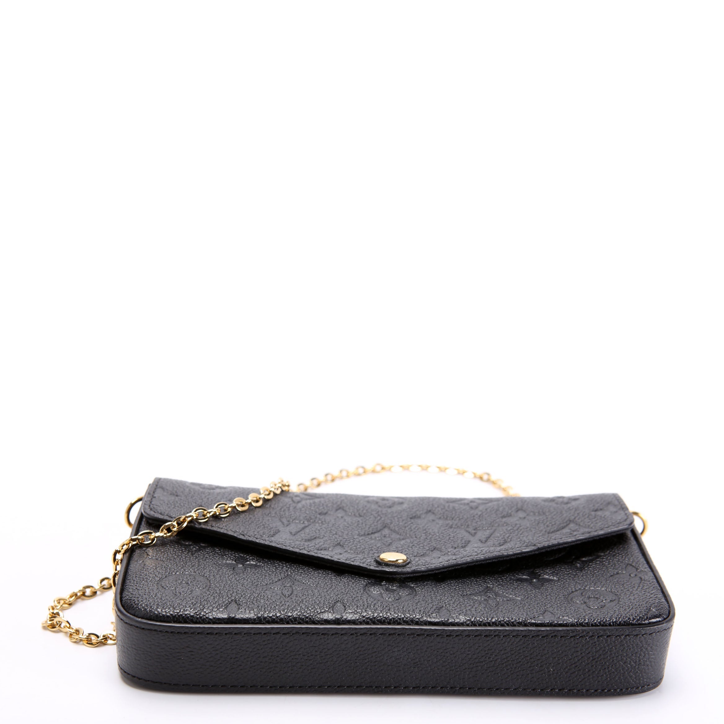 Pochette Felicie Empreinte Black