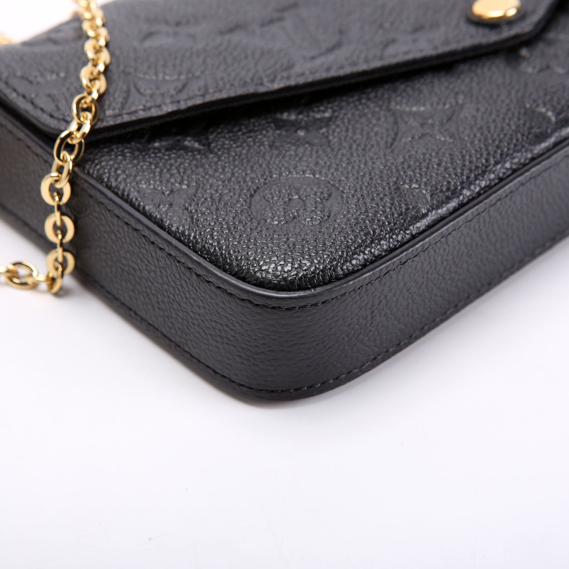 Pochette Felicie Empreinte Black