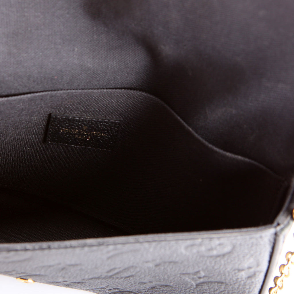 Pochette Felicie Empreinte Black