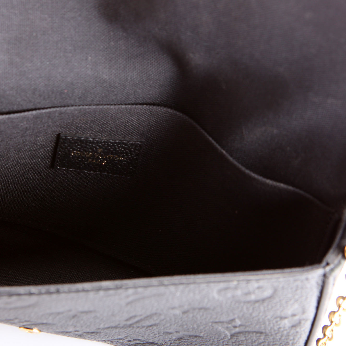 Pochette Felicie Empreinte Black