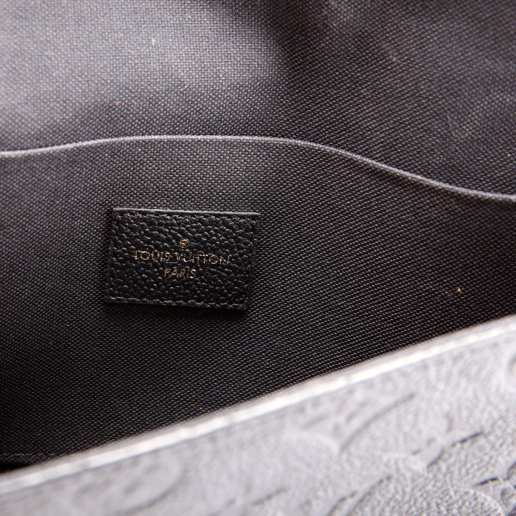 Pochette Felicie Empreinte Black