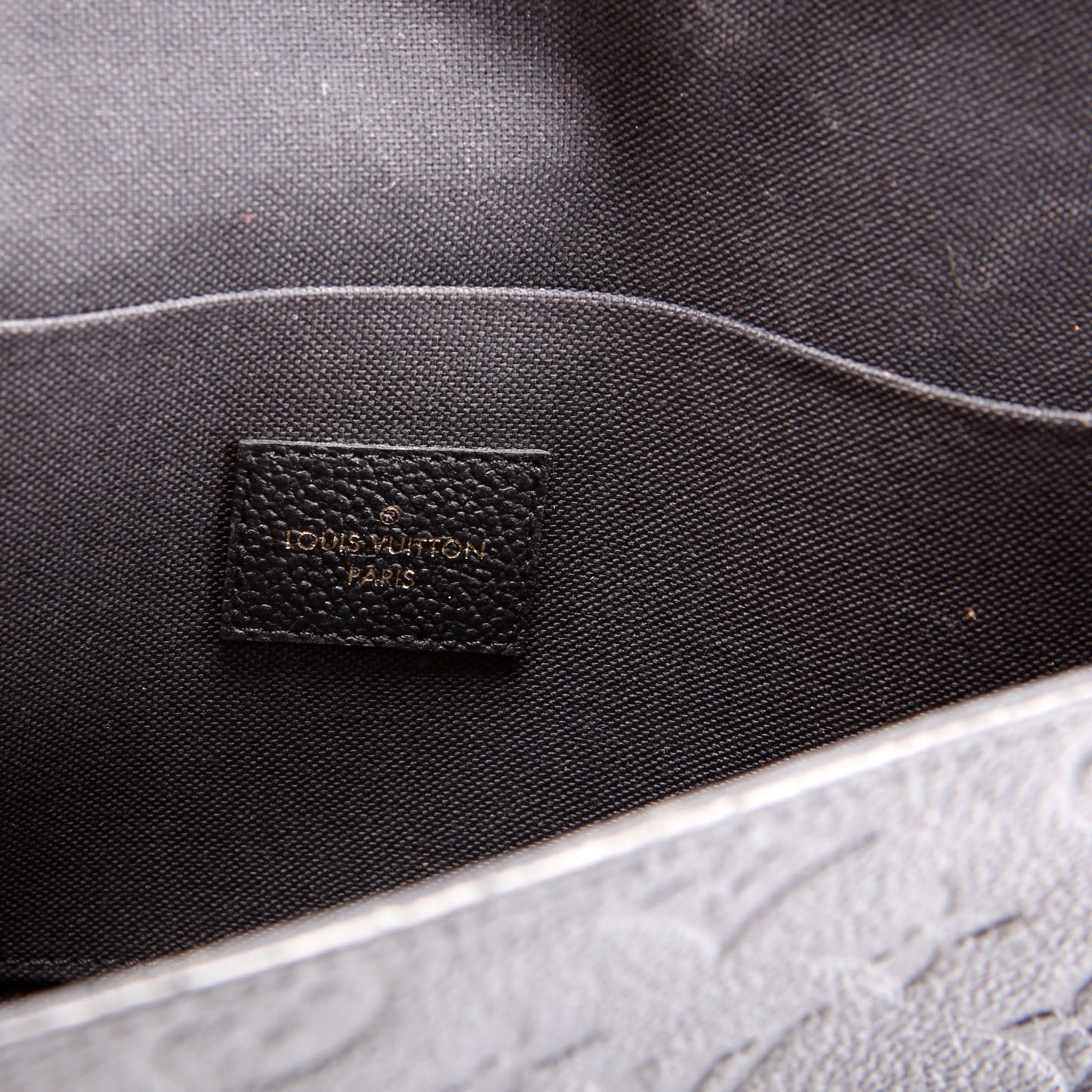 Pochette Felicie Empreinte Black