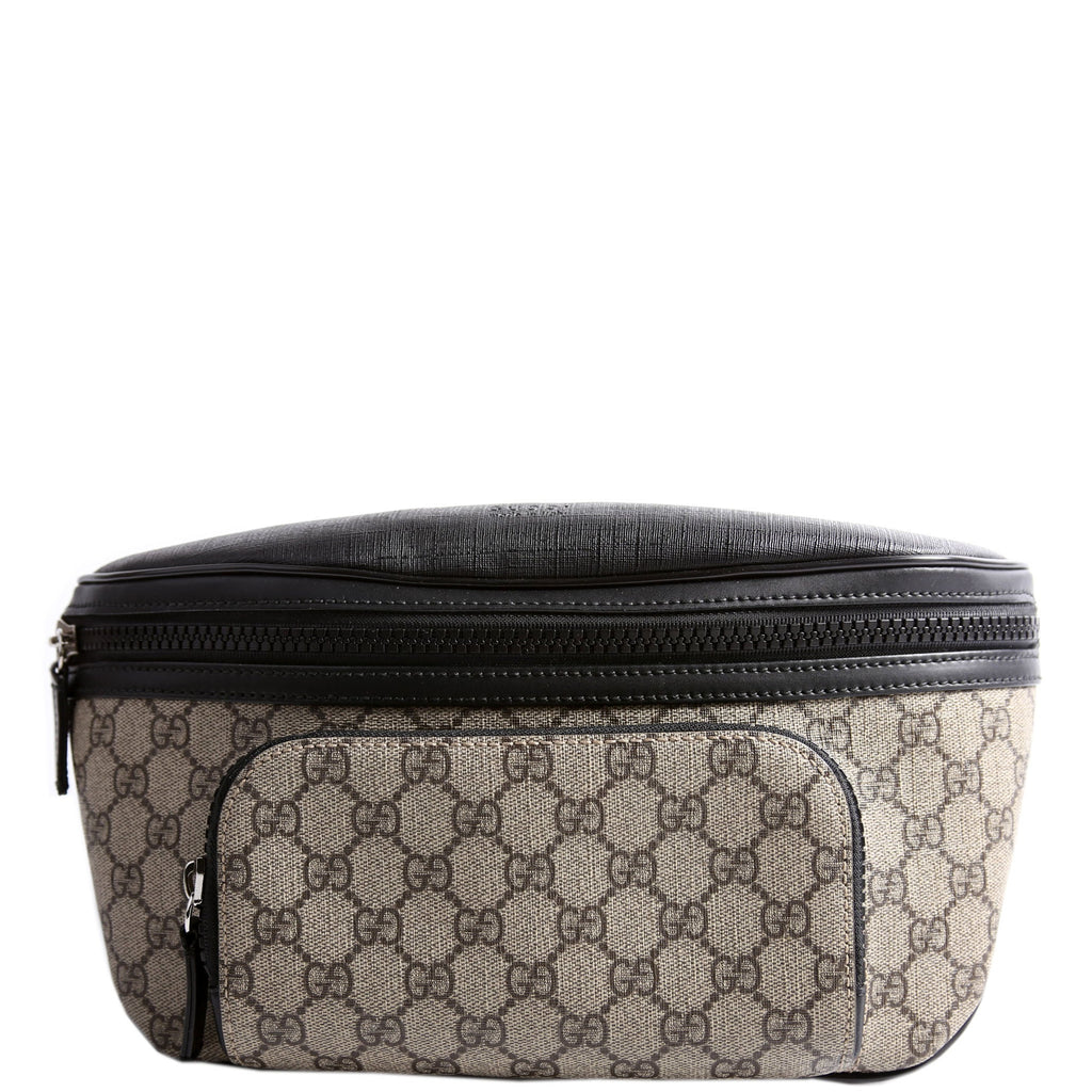 Gucci 779843 GG Supreme Belt Bag Black/Beige
