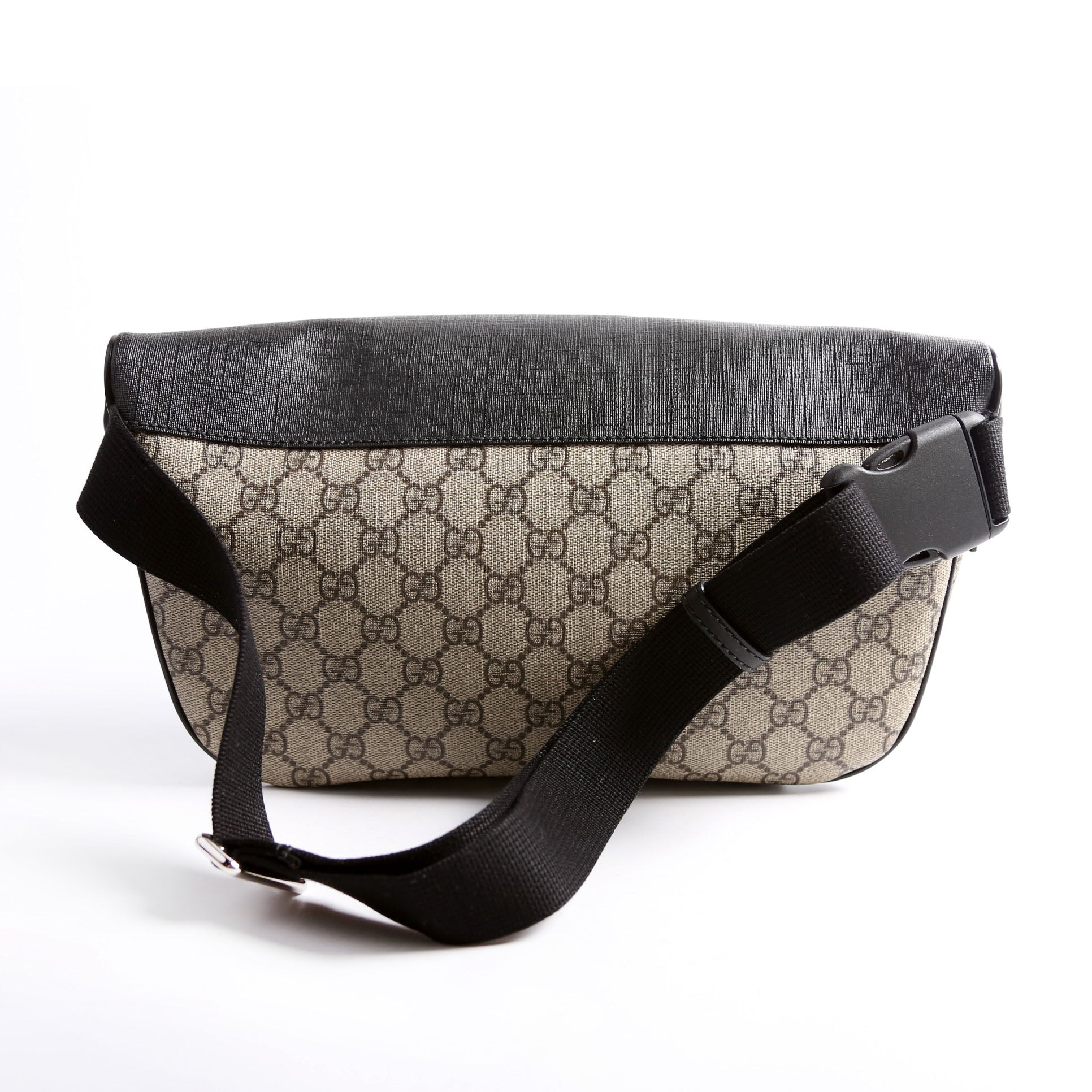 Gucci 779843 GG Supreme Belt Bag Black/Beige