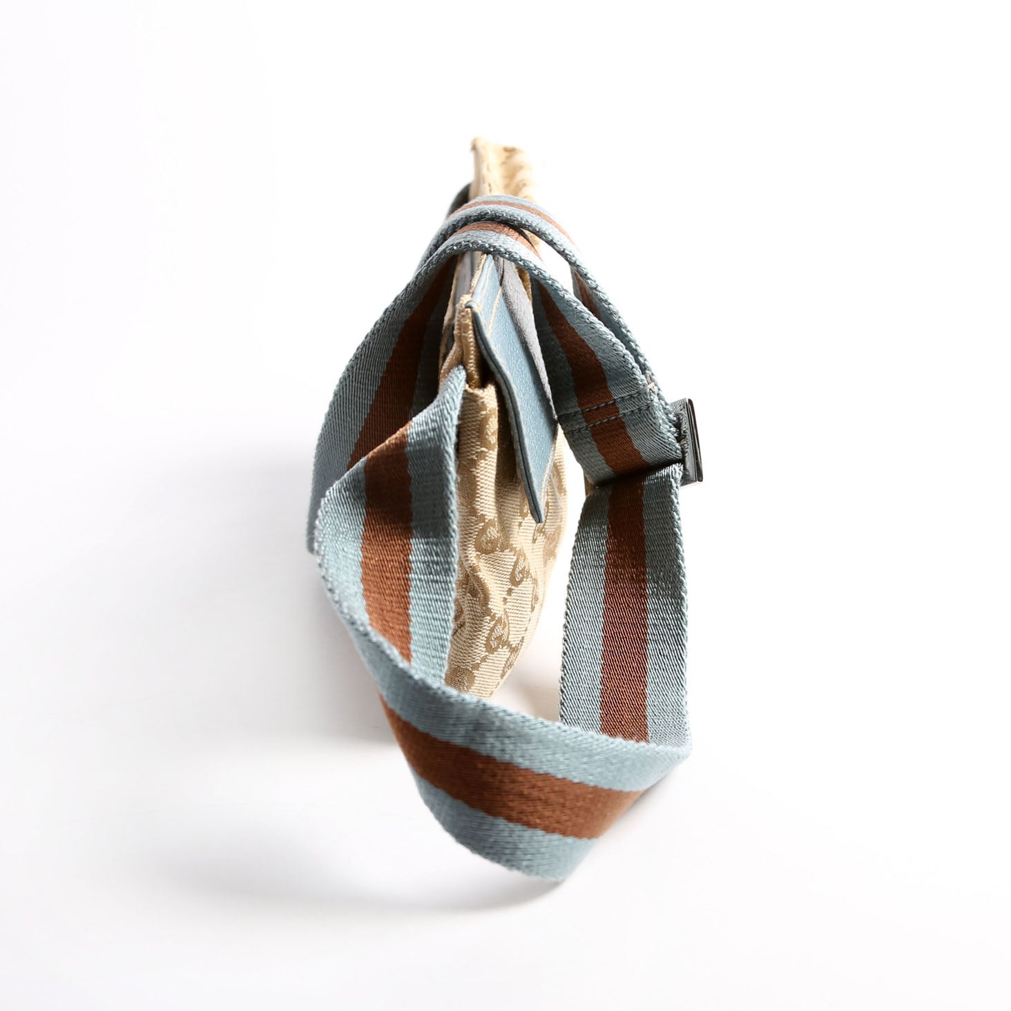 162962 GG Canvas Mini Waist Bag Beige/Blue
