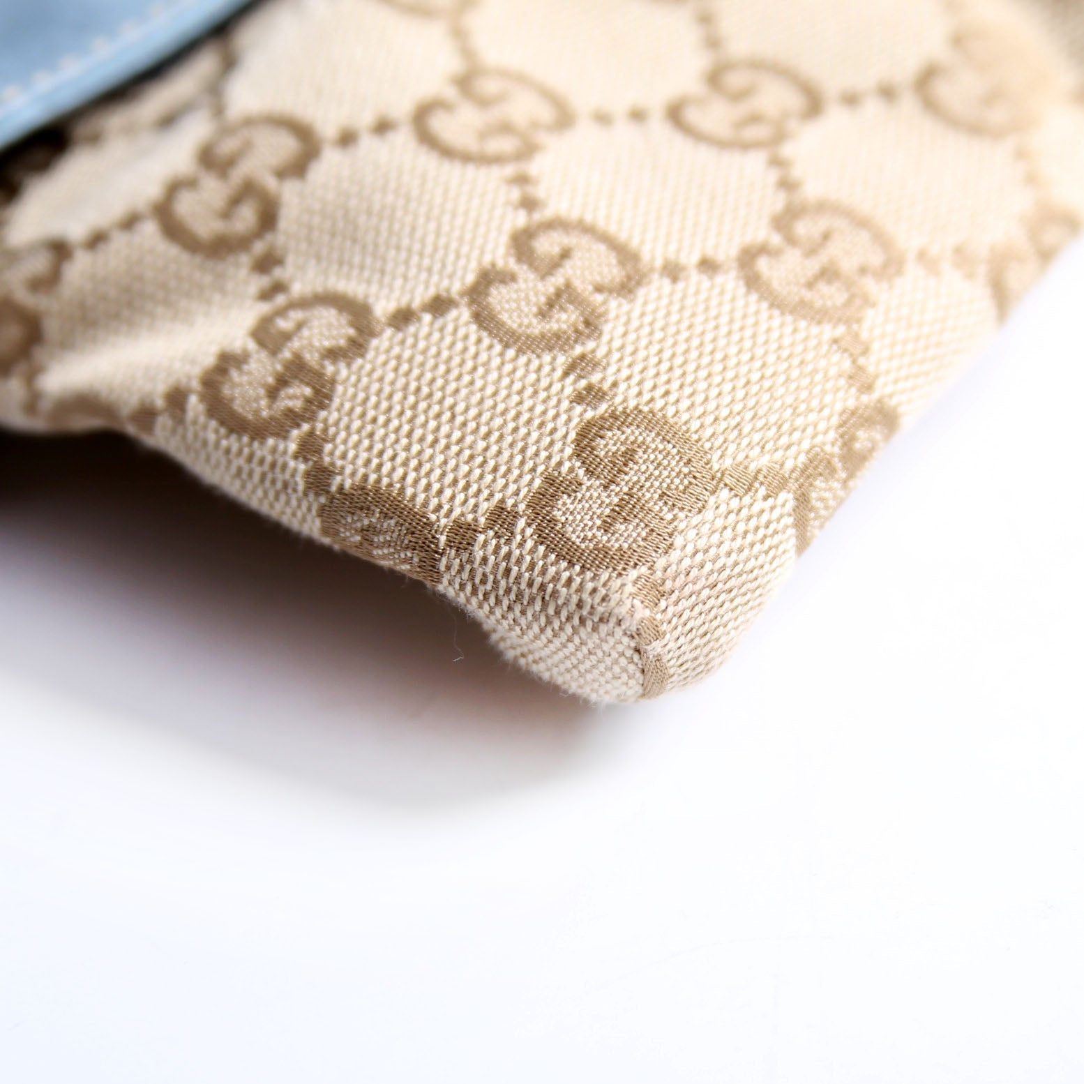 162962 GG Canvas Mini Waist Bag Beige/Blue