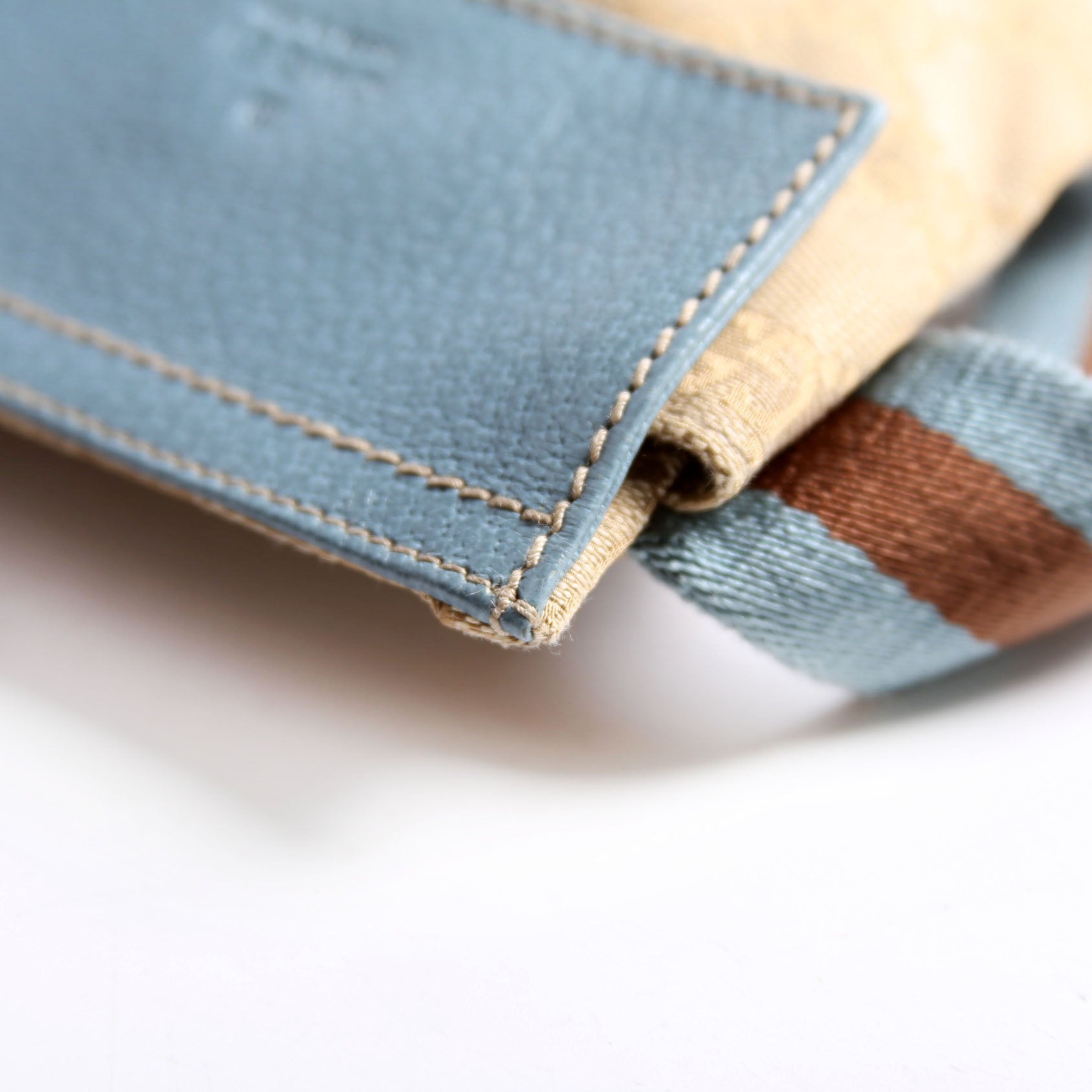 162962 GG Canvas Mini Waist Bag Beige/Blue