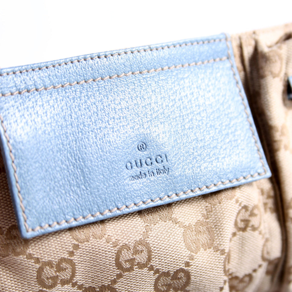 162962 GG Canvas Mini Waist Bag Beige/Blue
