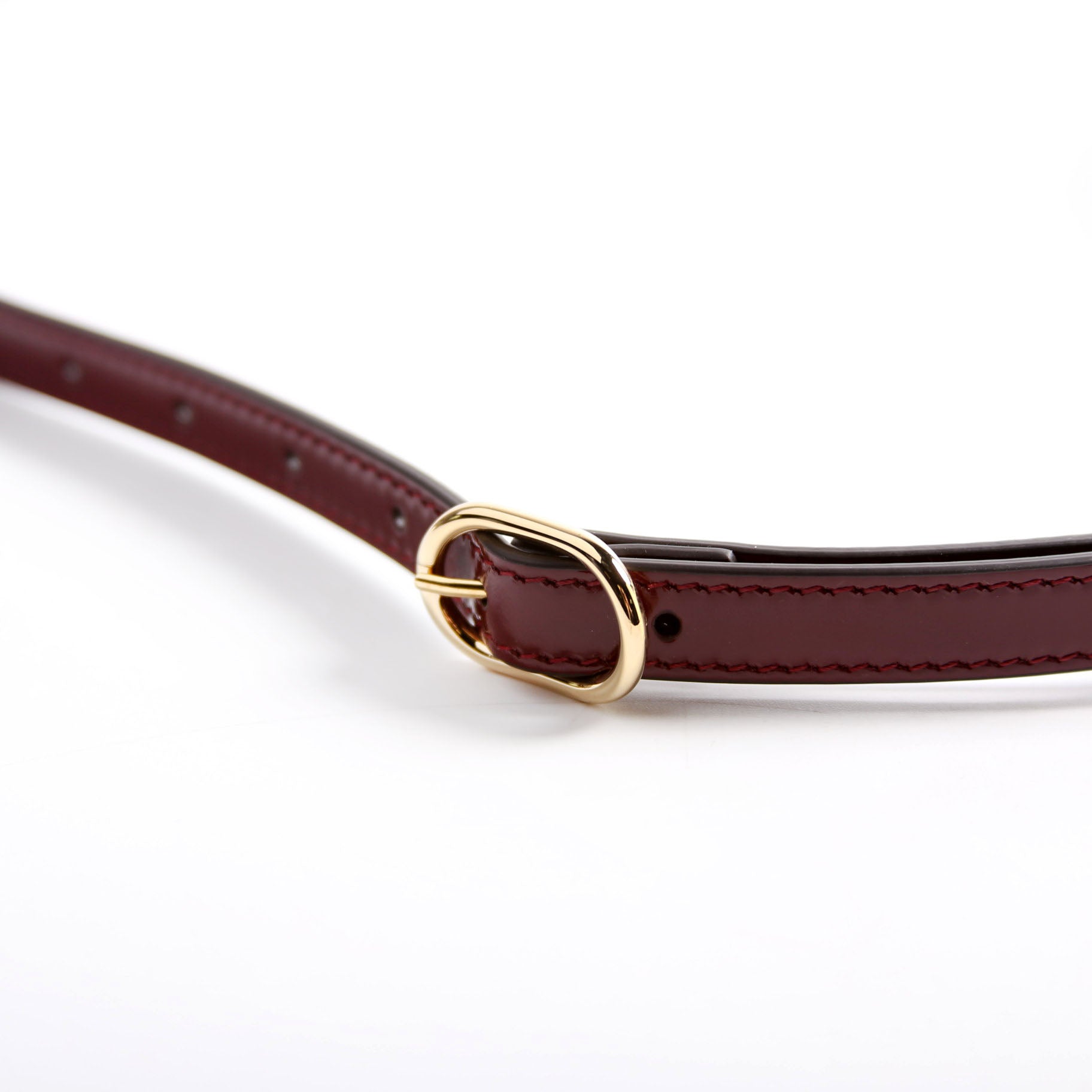 832936 Diana Mini Tote Patent Burgundy/Gold