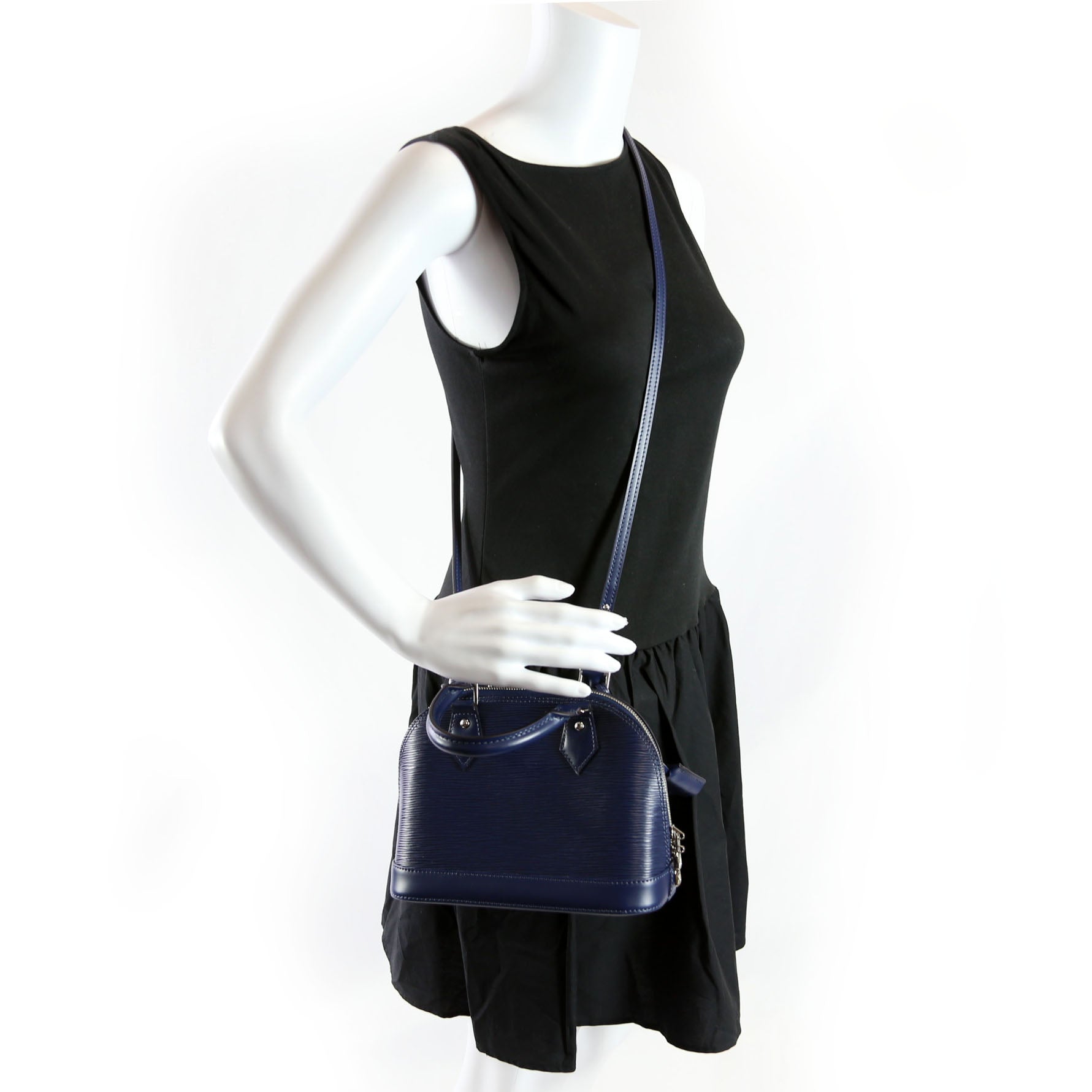 Alma BB Epi Leather Navy