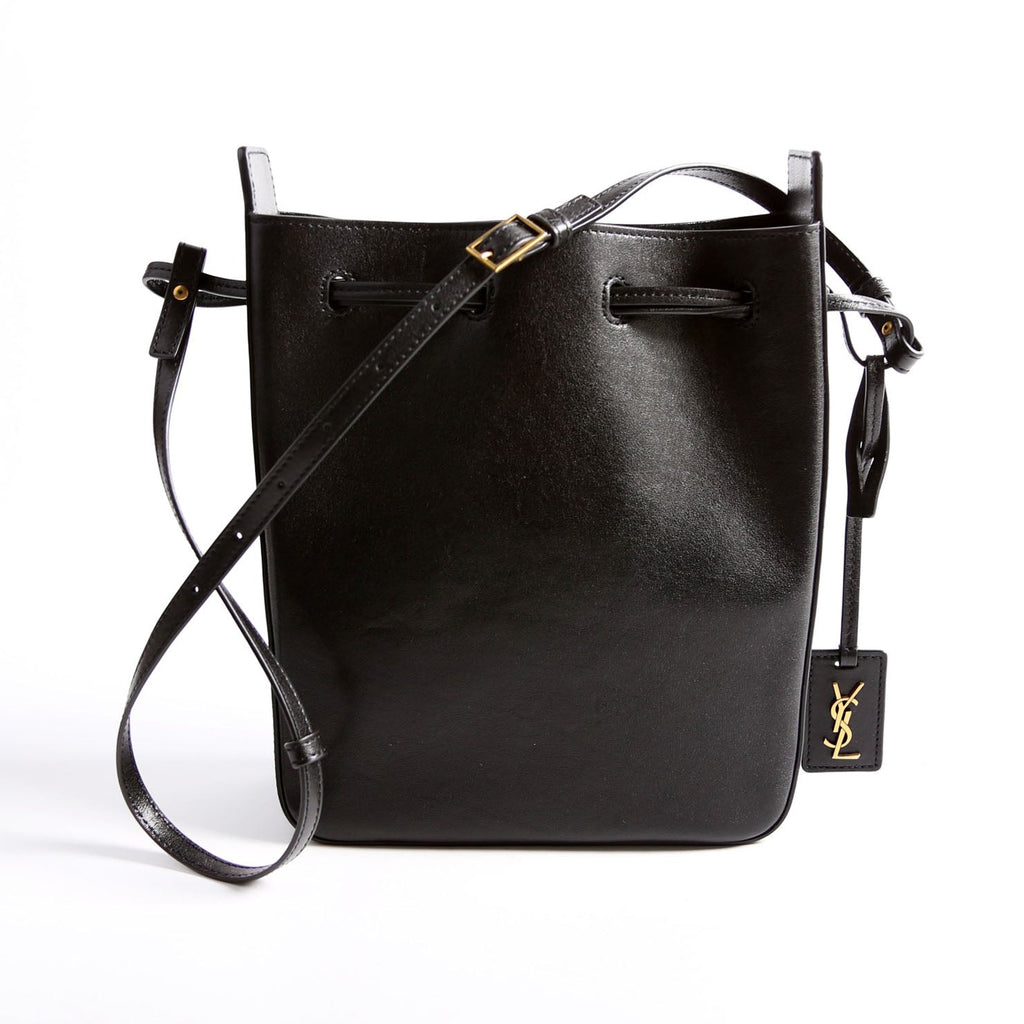 SAINT LAURENT Mini Bucket Calfskin 817386 Black