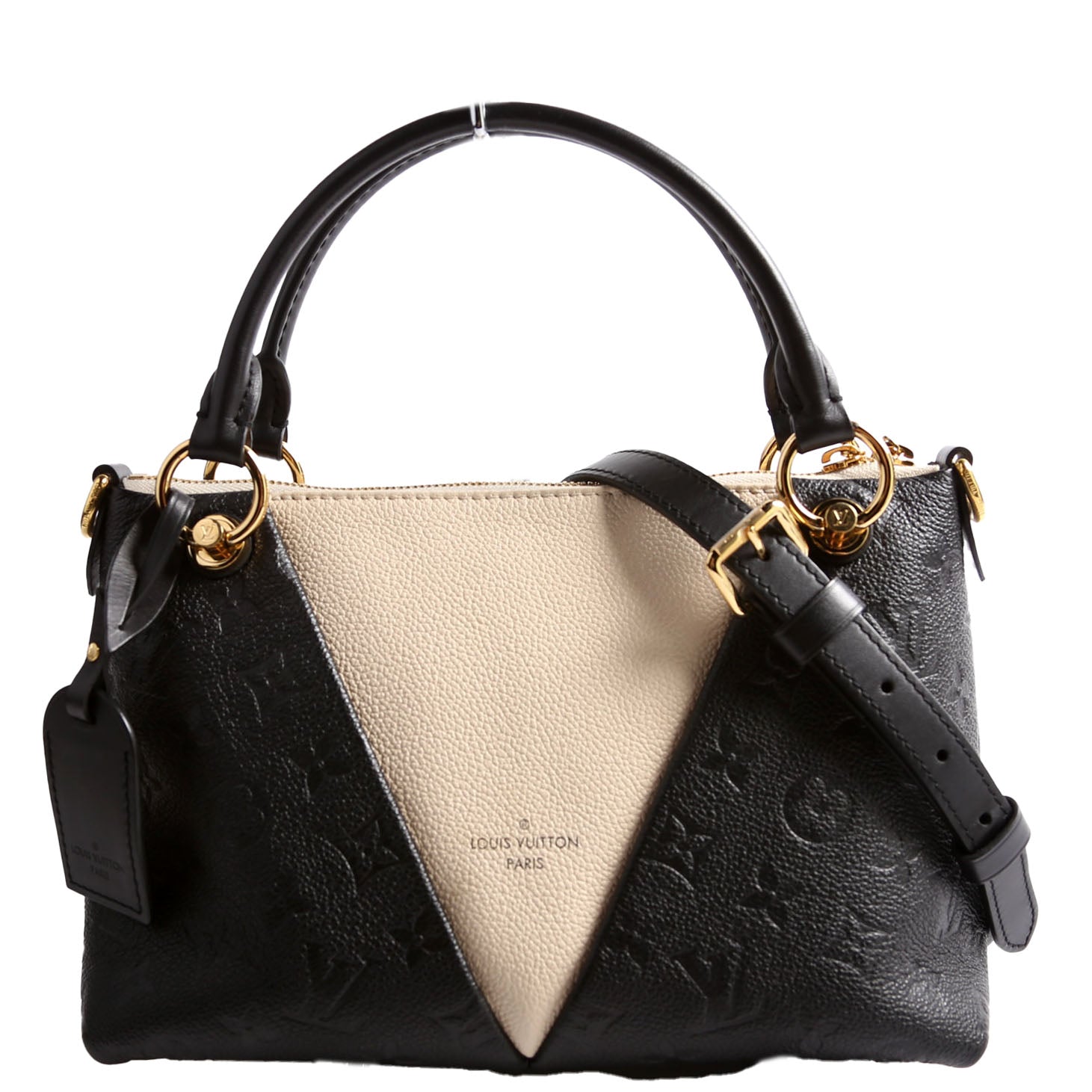 V Tote BB Empreinte Beige/Black