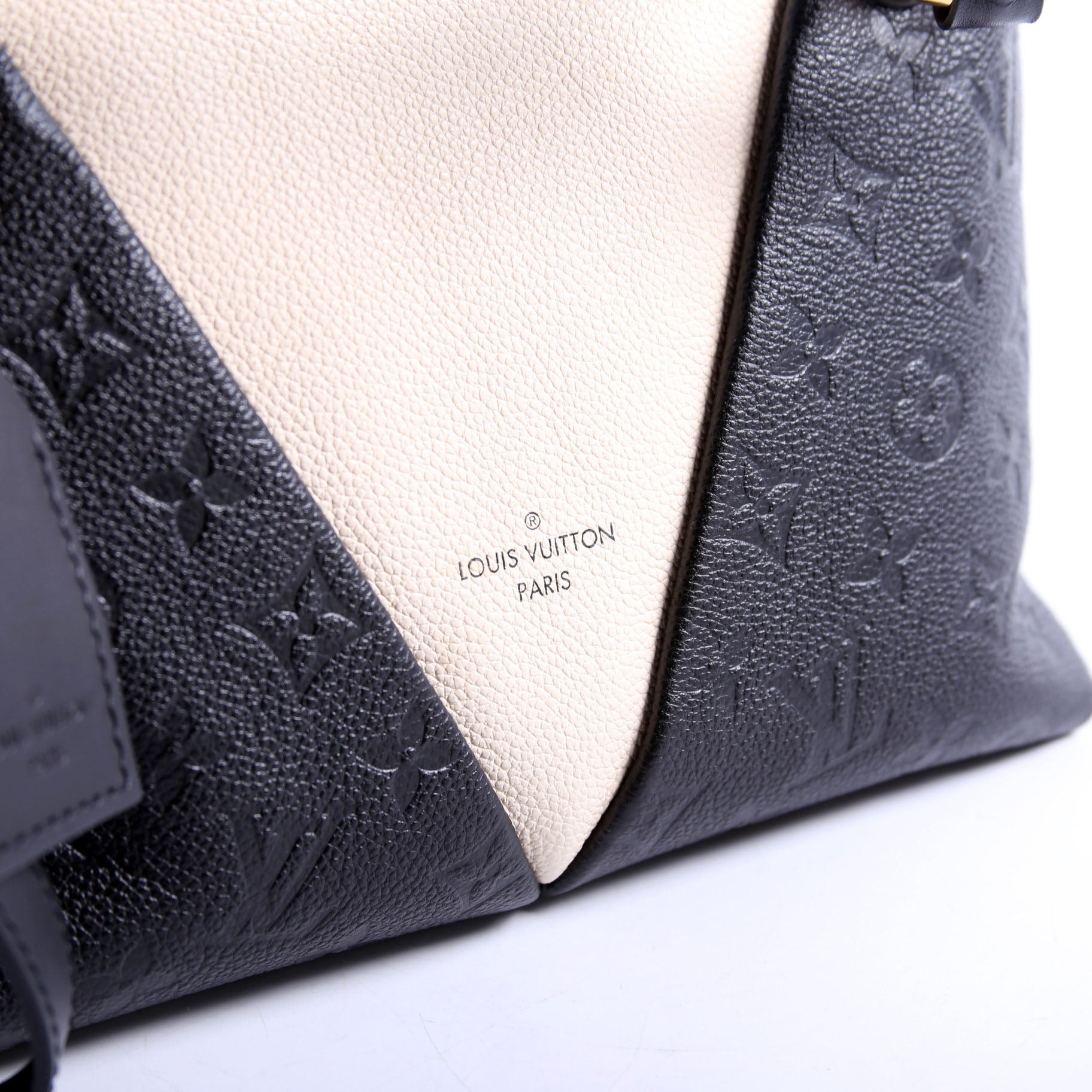 V Tote BB Empreinte Beige/Black