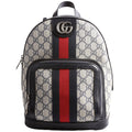 Gucci 547965 GG Supreme Ophidia Backpack Navy/Beige/Red
