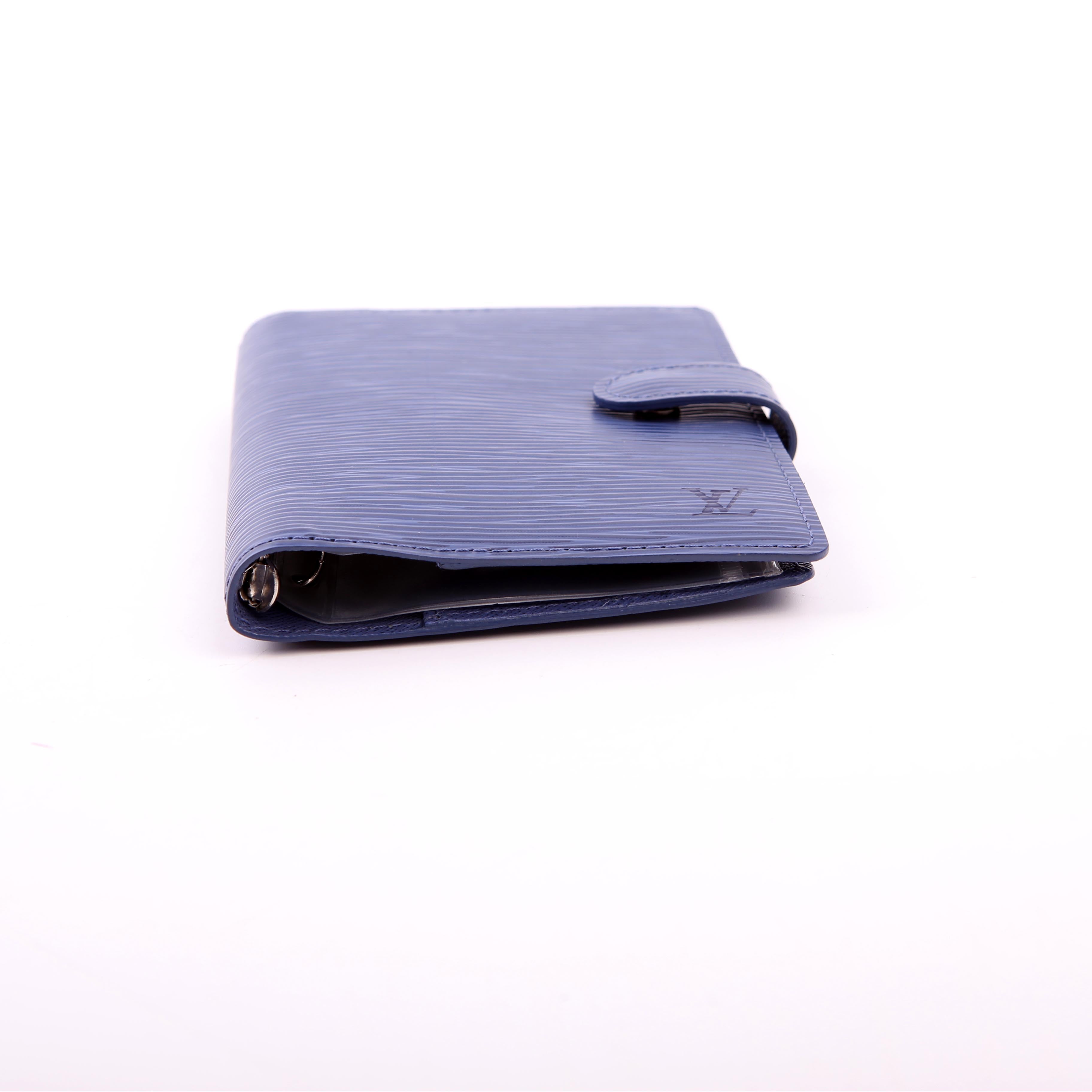 Agenda Medium Ring Epi Blue