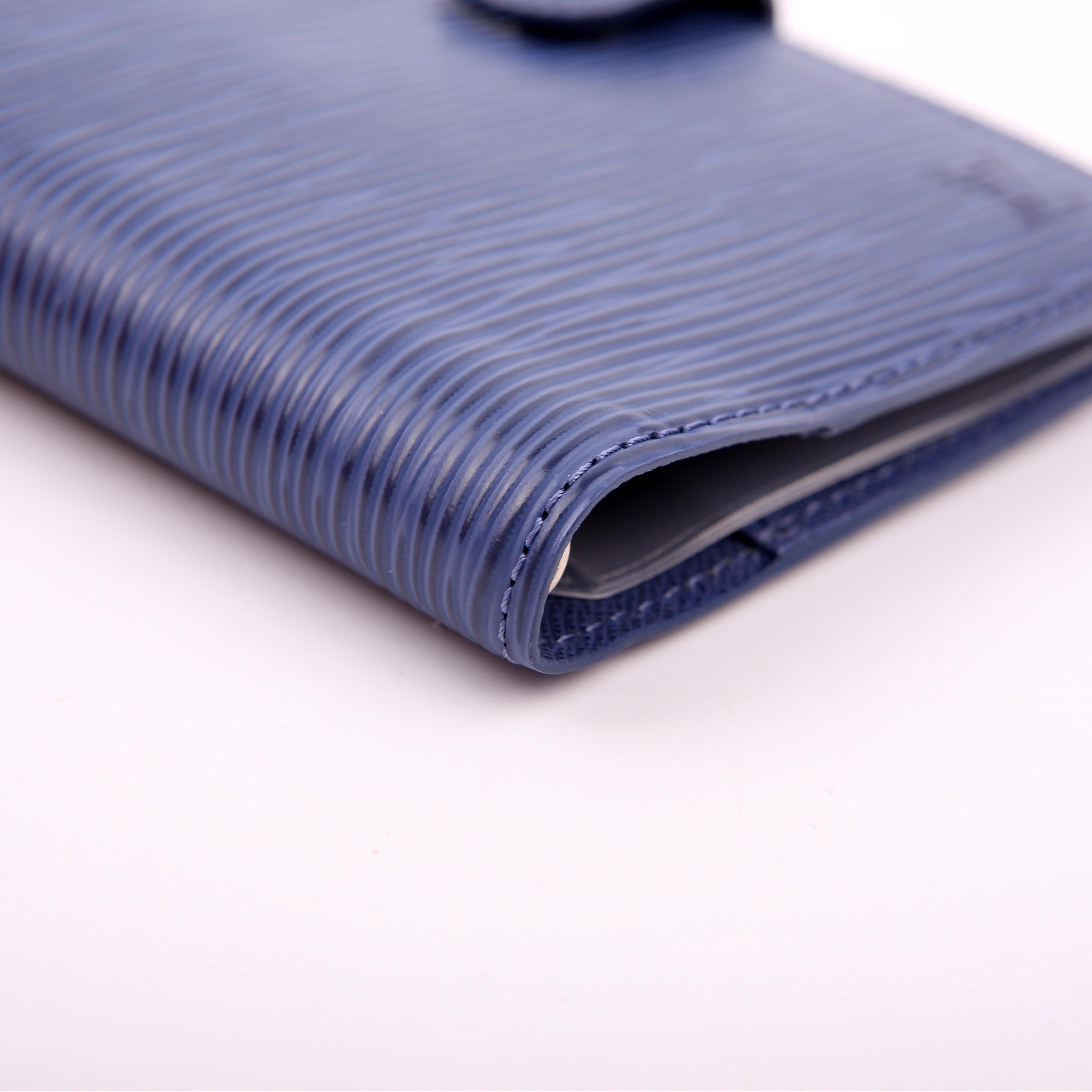 Agenda Medium Ring Epi Blue