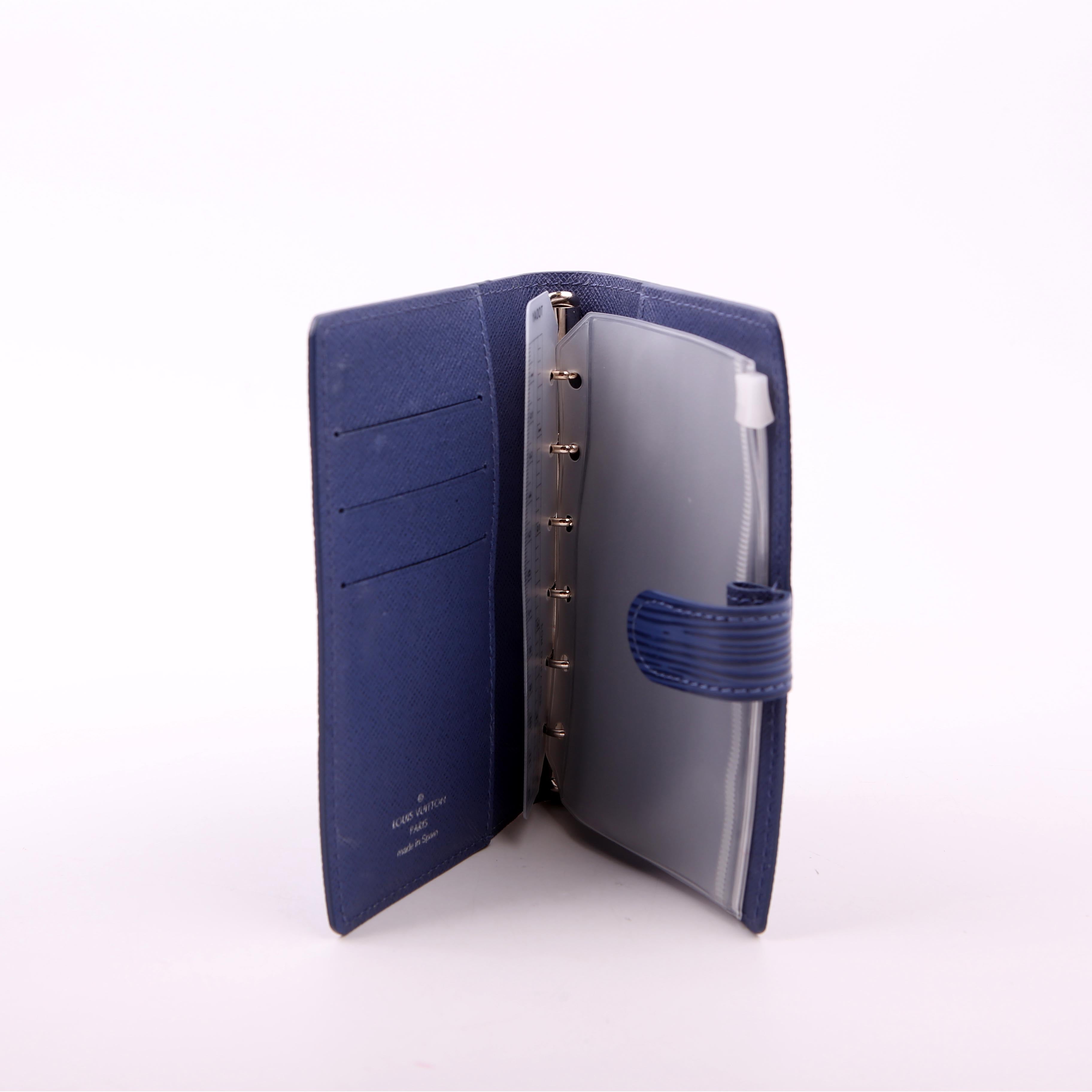 Agenda Medium Ring Epi Blue