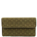 Porte Tresor Wallet Mini Lin Green/Brown