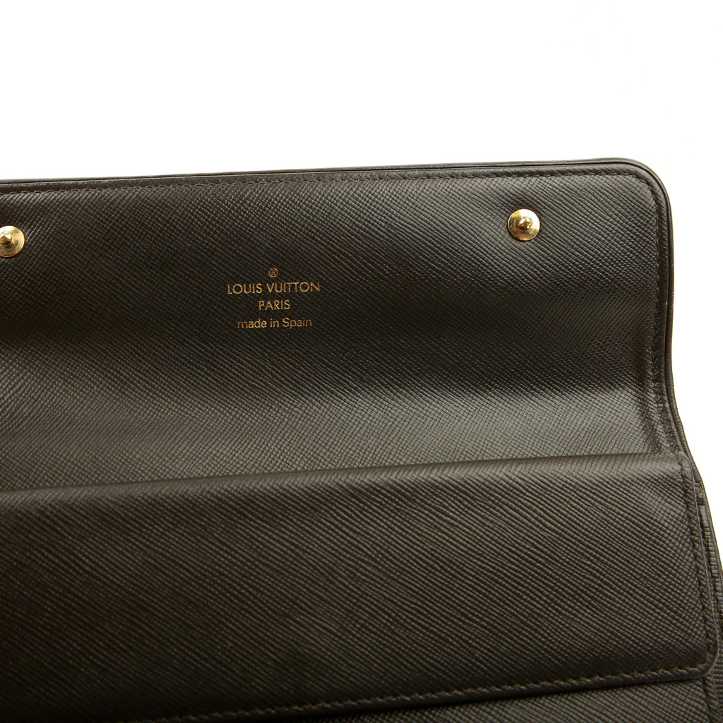 Porte Tresor Wallet Mini Lin Green/Brown