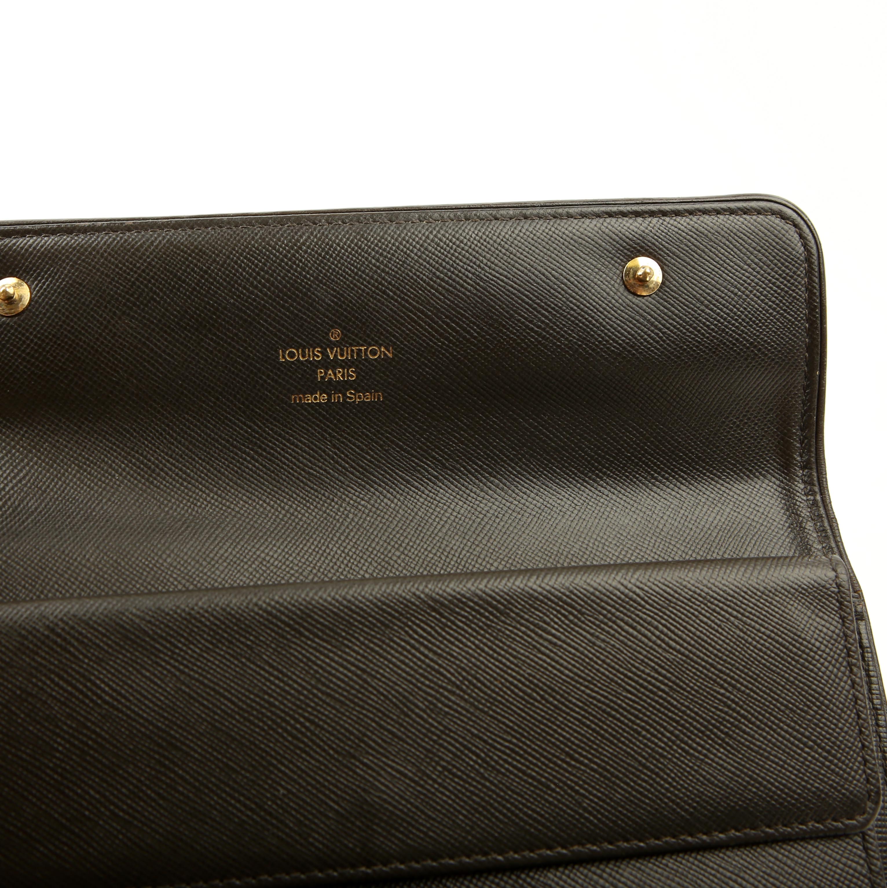 Porte Tresor Wallet Mini Lin Green/Brown