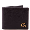 Gucci 428726 Marmont Bi-Fold Wallet Leather Black