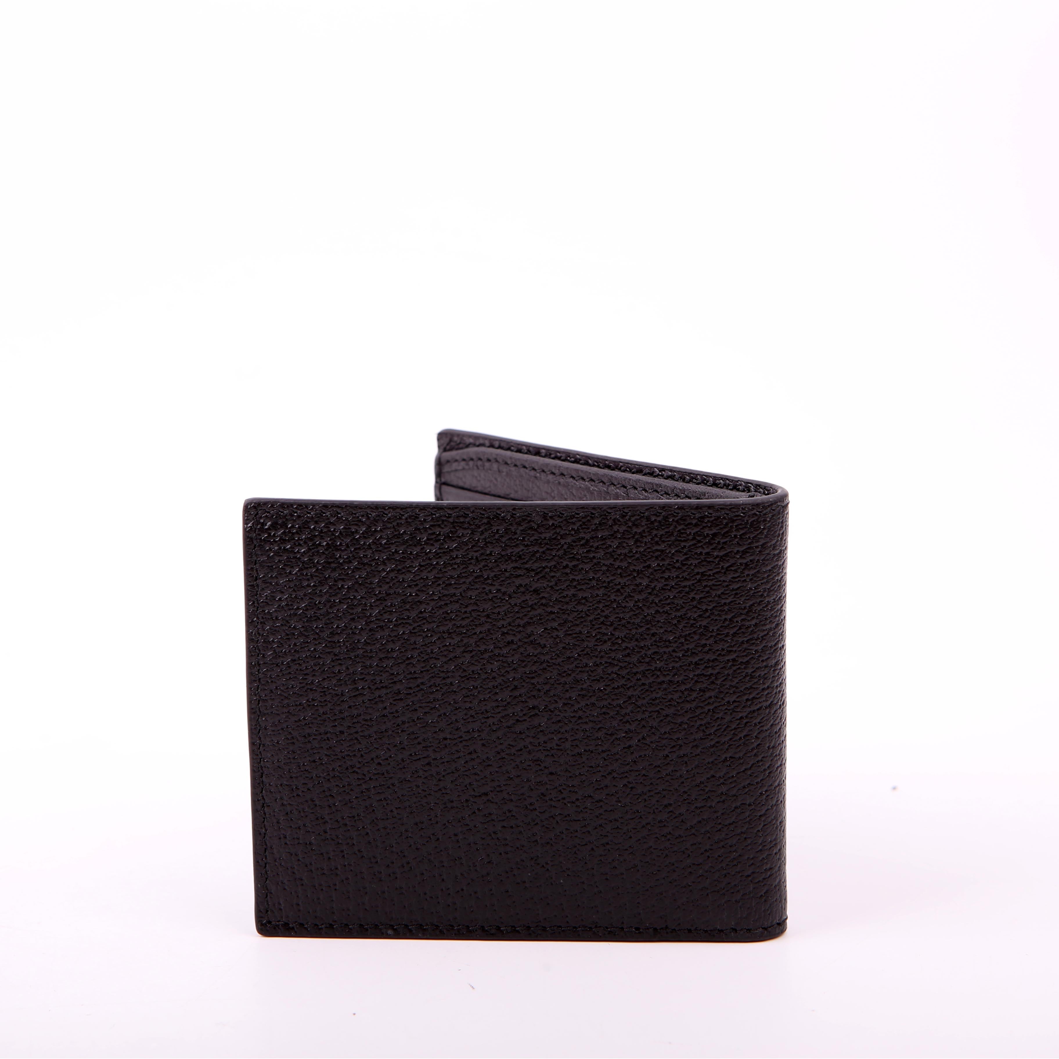 Gucci 428726 Marmont Bi-Fold Wallet Leather Black