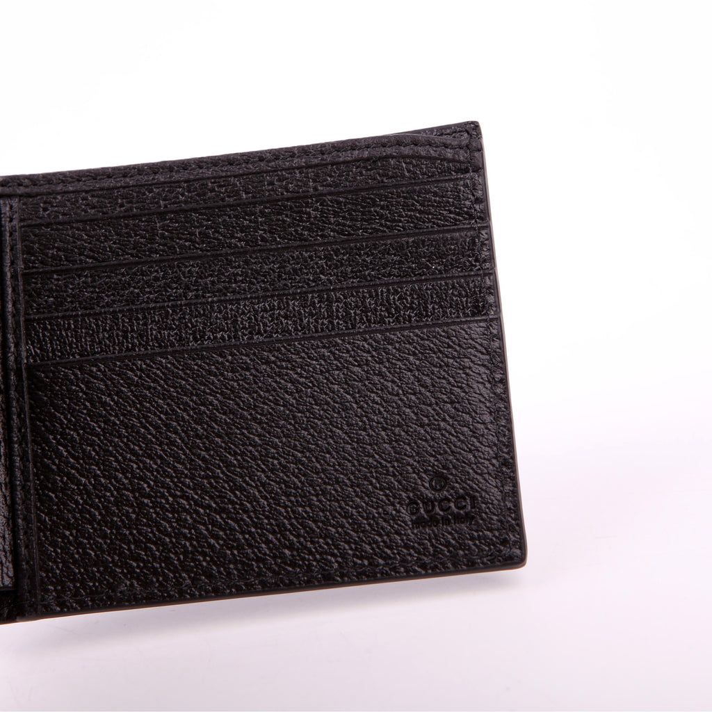 Gucci 428726 Marmont Bi-Fold Wallet Leather Black