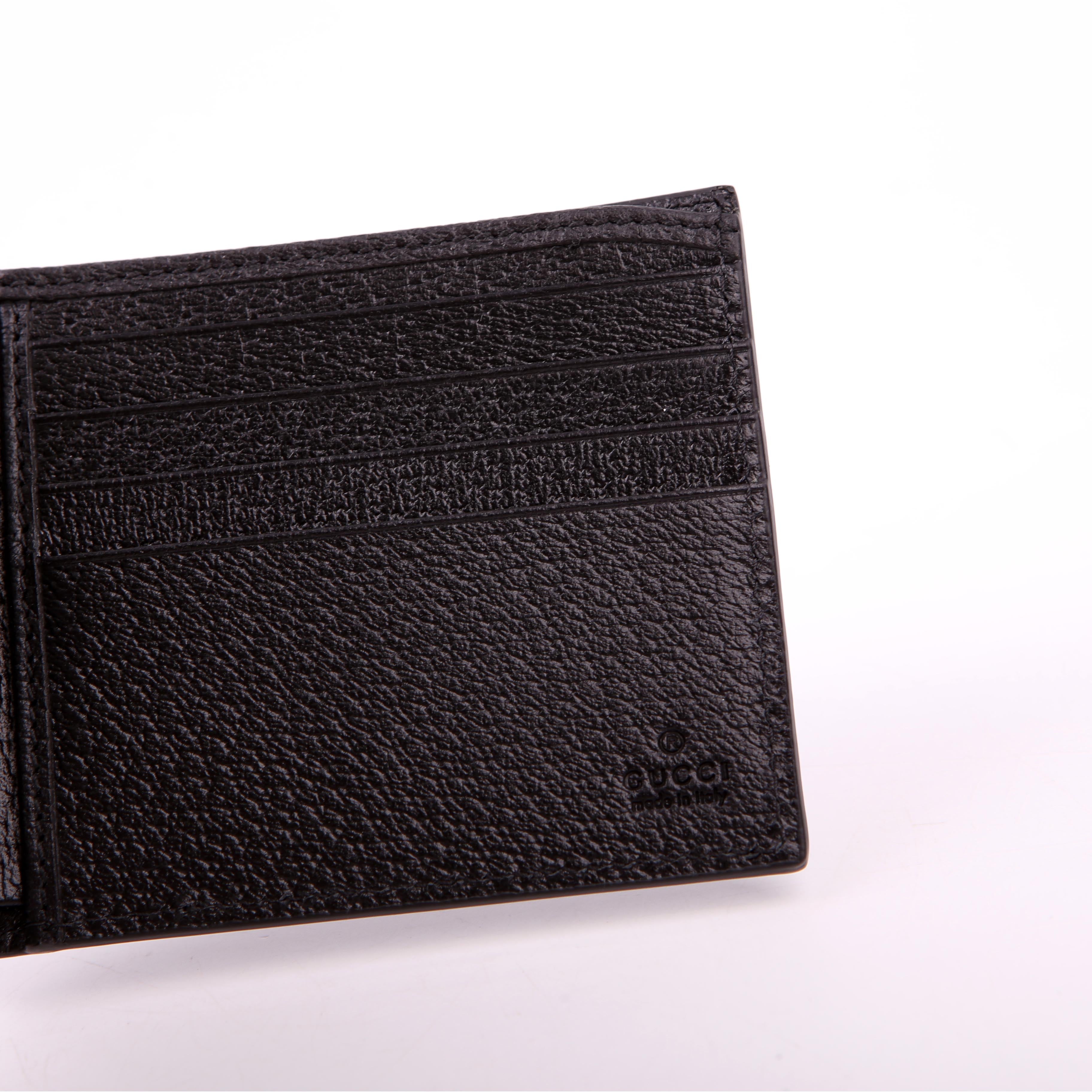 Gucci 428726 Marmont Bi-Fold Wallet Leather Black