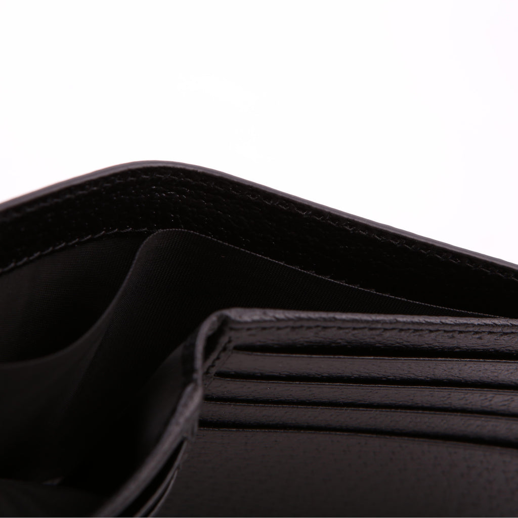 Gucci 428726 Marmont Bi-Fold Wallet Leather Black
