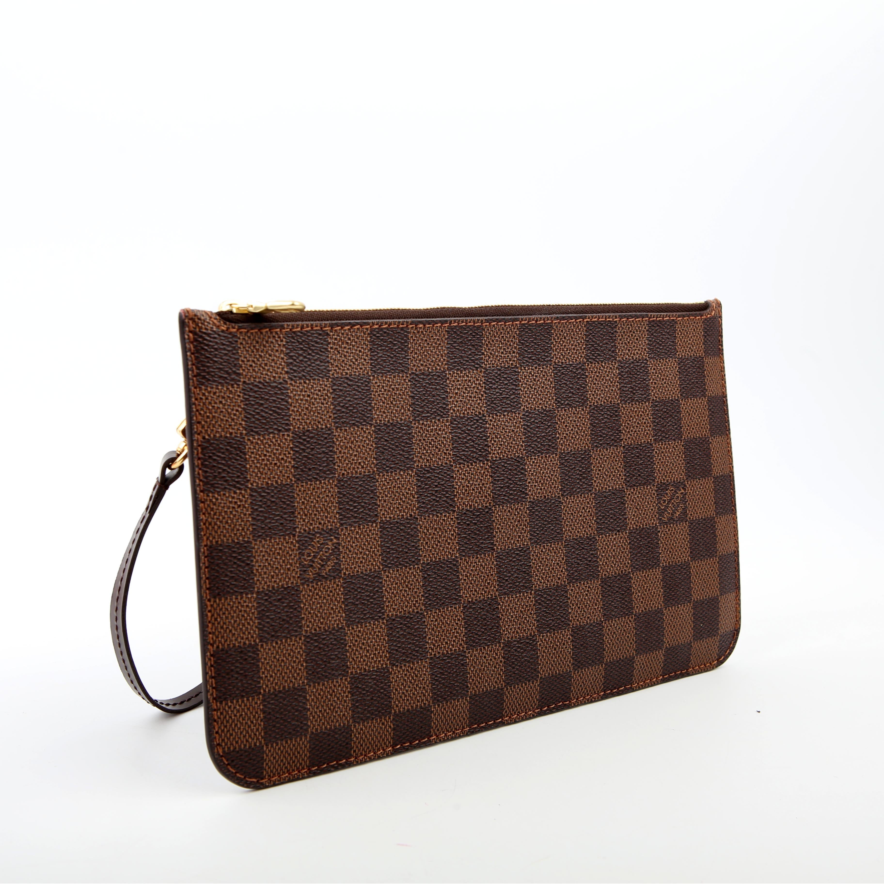 Pochette Only Neverfull Damier Ebene Red
