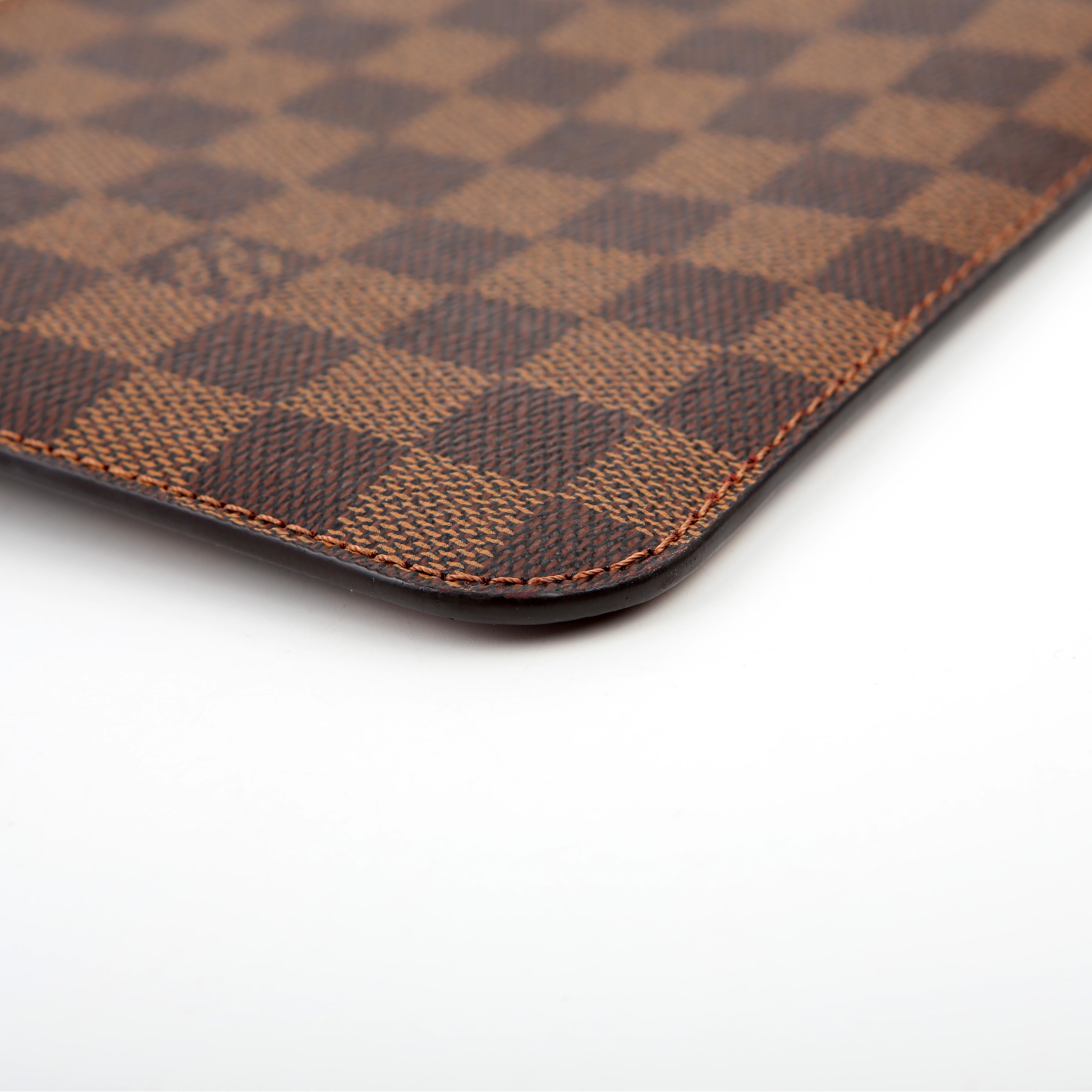 Pochette Only Neverfull Damier Ebene Red