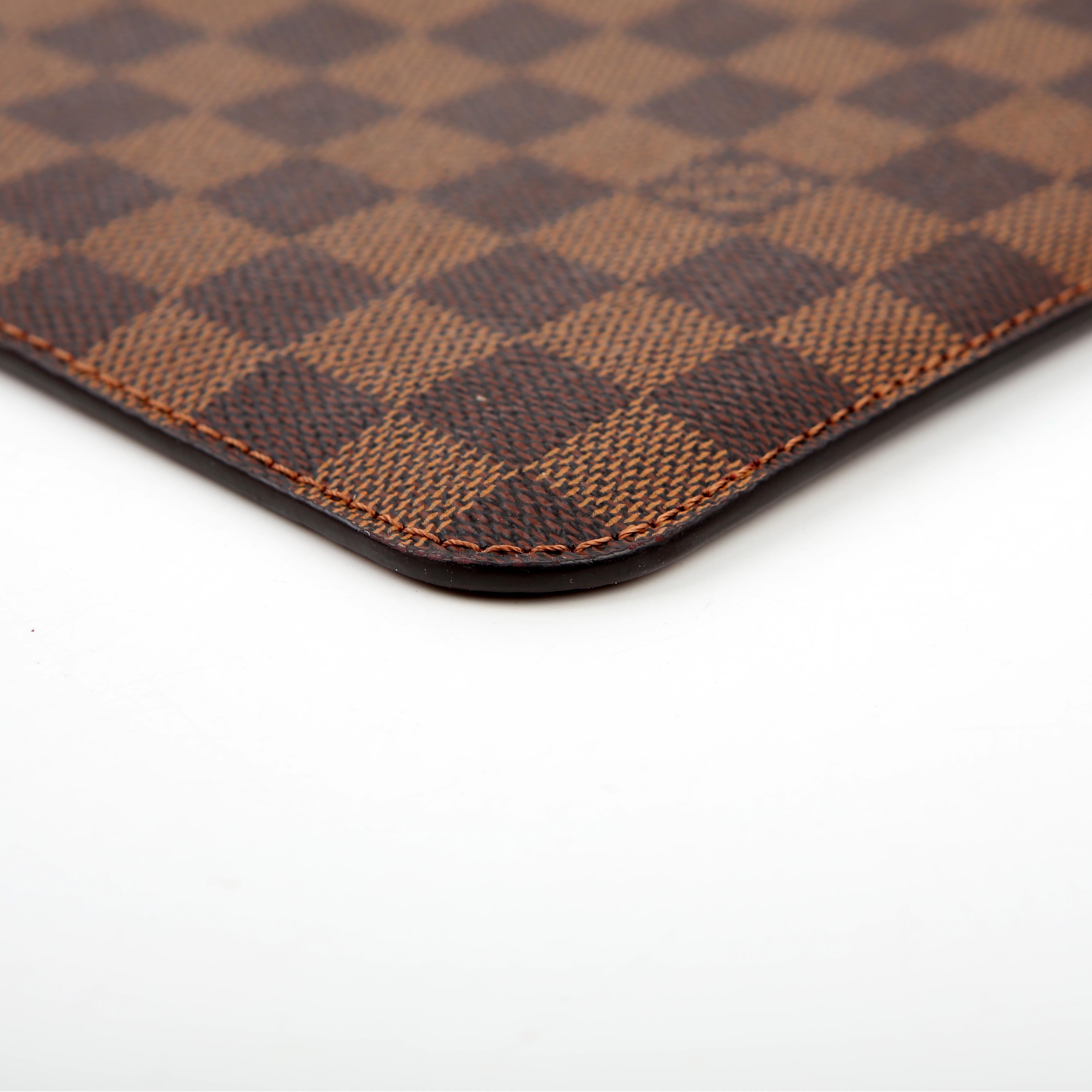 Pochette Only Neverfull Damier Ebene Red