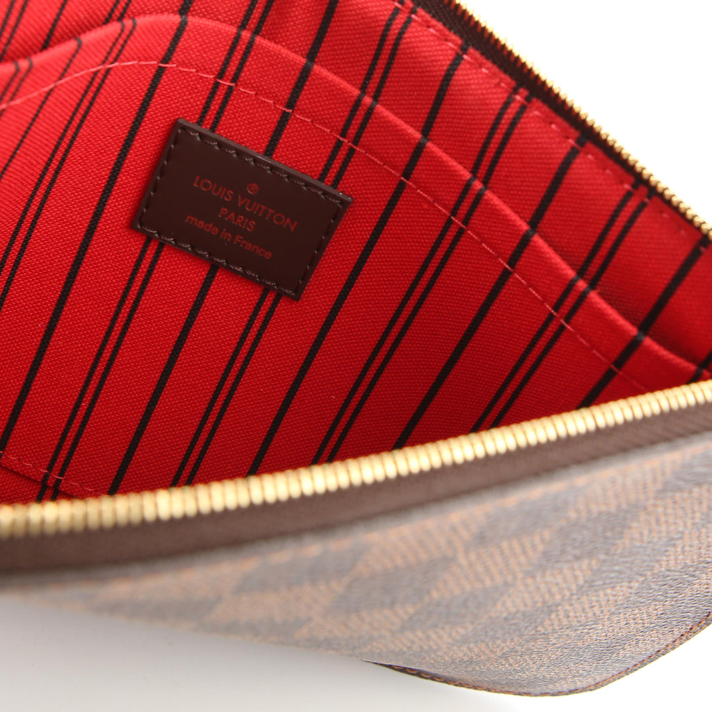 Pochette Only Neverfull Damier Ebene Red
