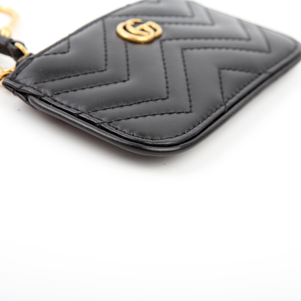 671773 GG Marmont Key Pouch Black