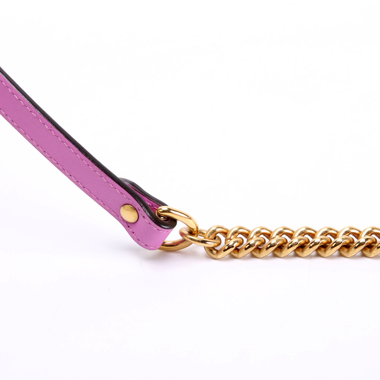 Gucci 446744 Marmont Leather Shoulder Mini Flap Pink