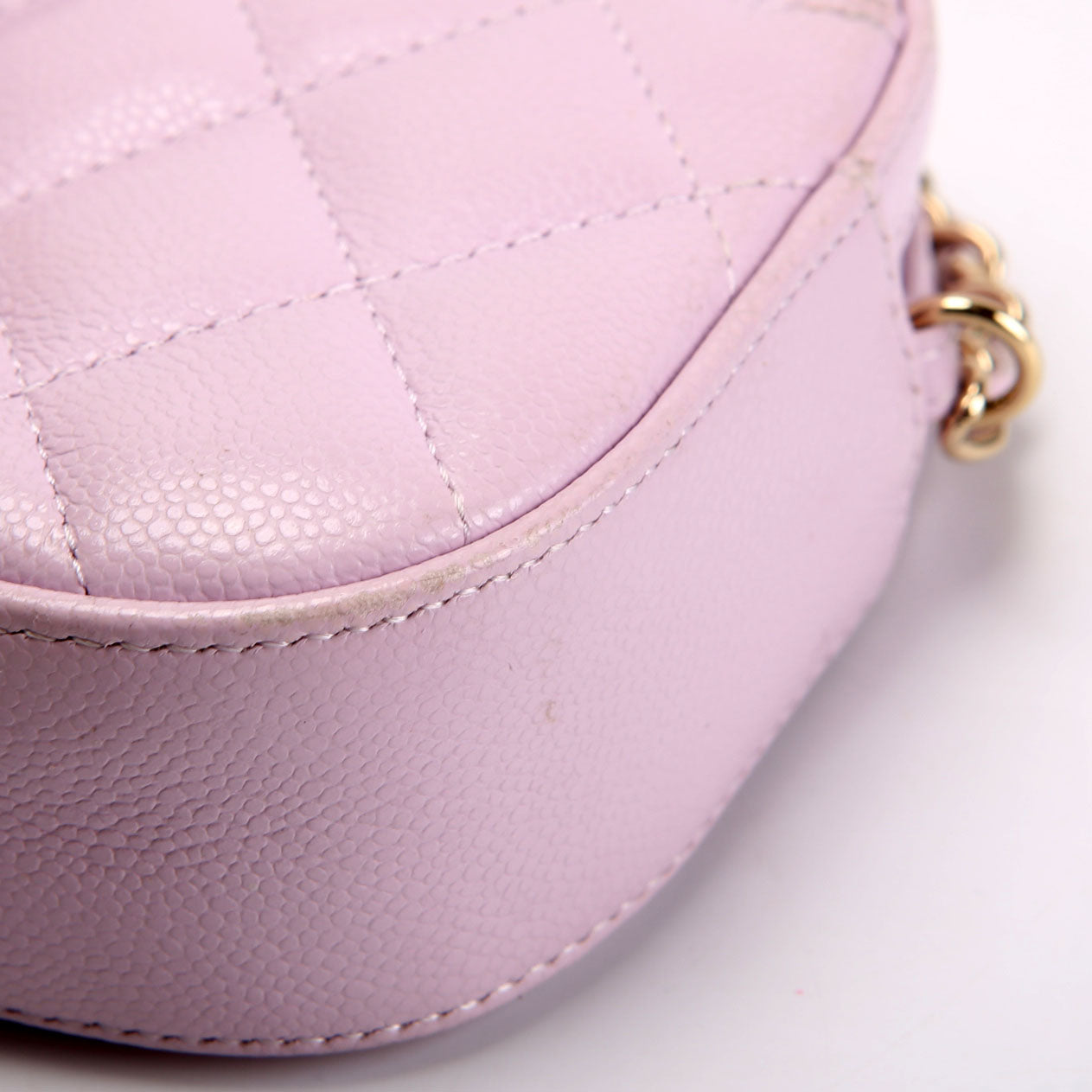 Chain Clutch Caviar RFID Pink