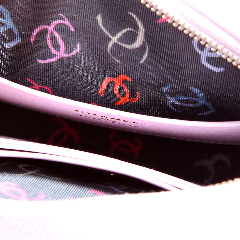 Chain Clutch Caviar RFID Pink