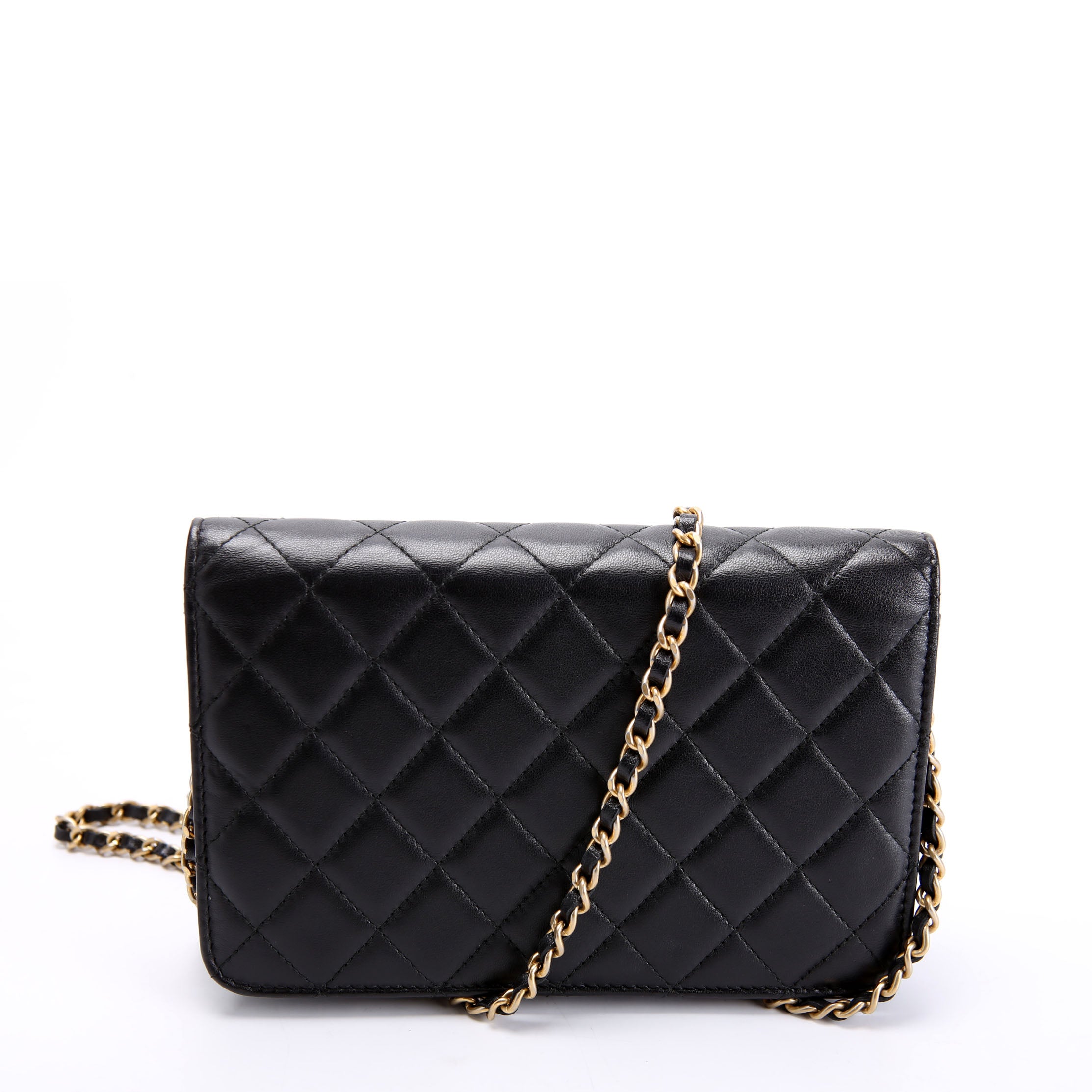 Woc CC Chic Quilted Lambskin 28M Black