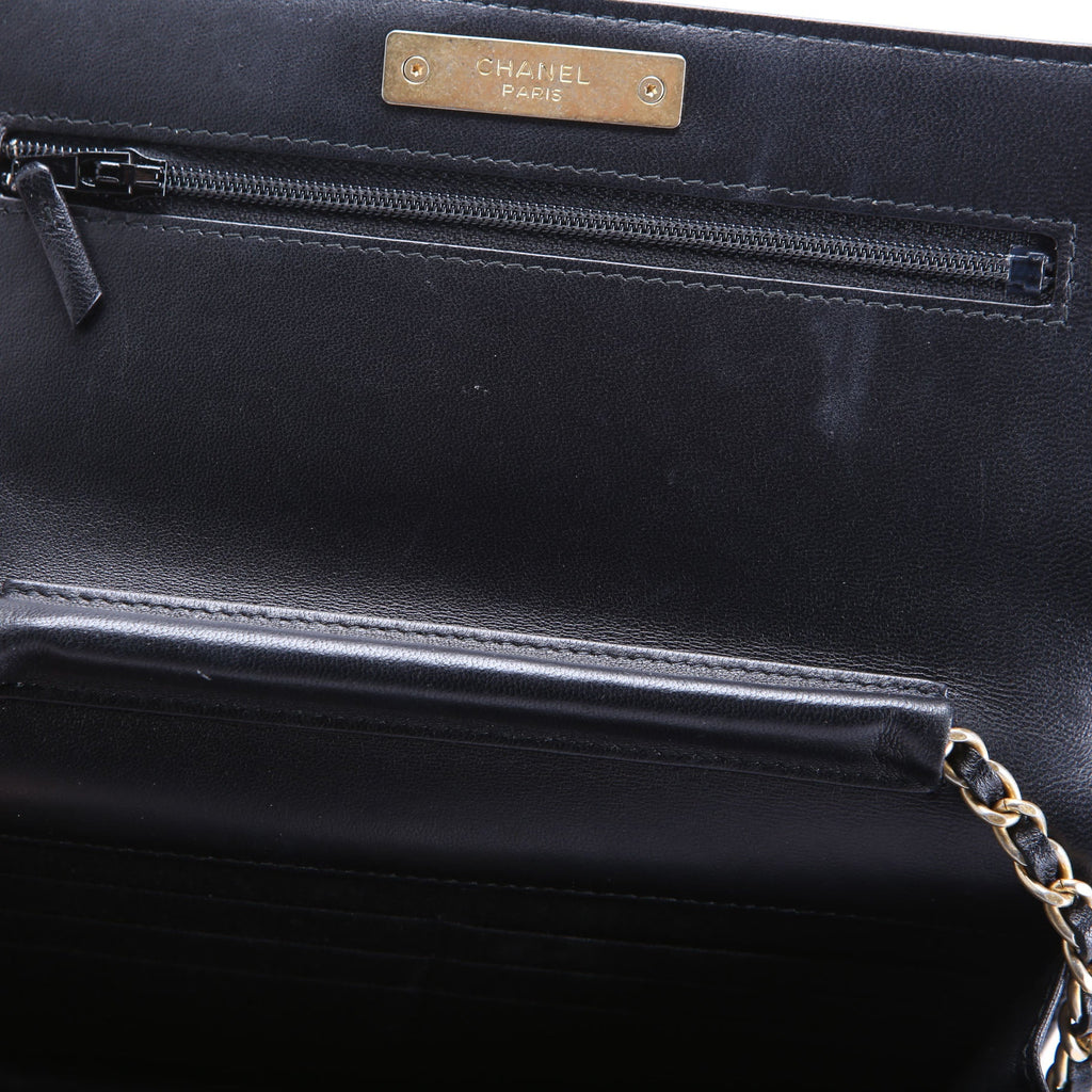 Woc CC Chic Quilted Lambskin 28M Black
