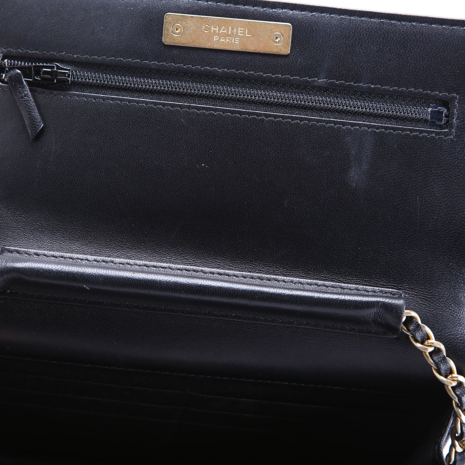 Woc CC Chic Quilted Lambskin 28M Black