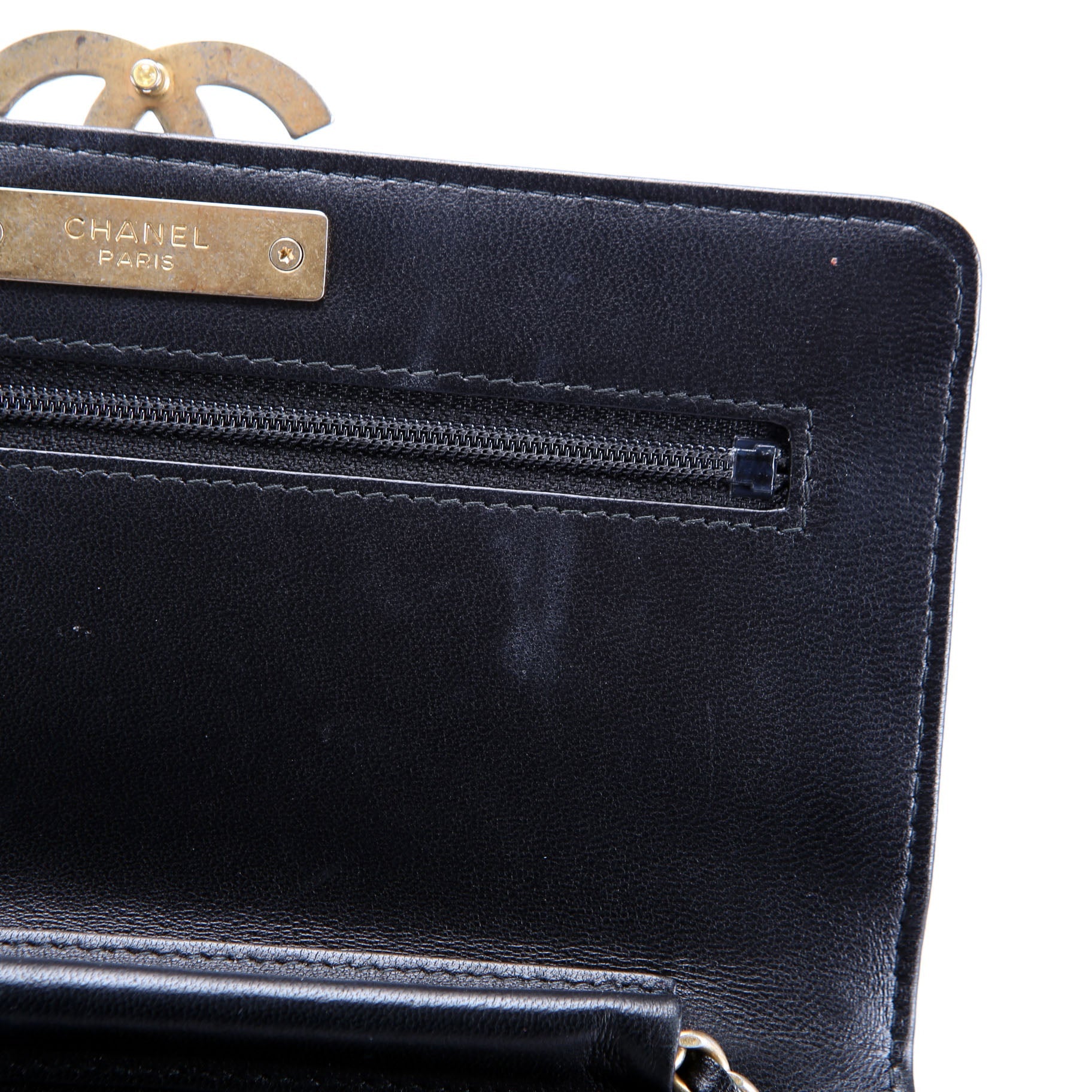 Woc CC Chic Quilted Lambskin 28M Black