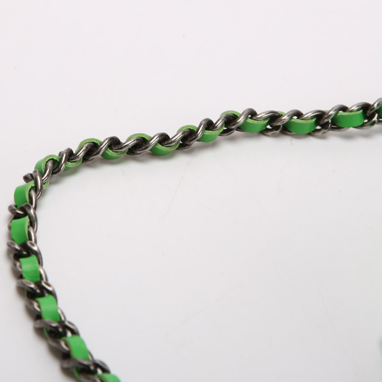 Boy Short Chain Clutch Patent 22M Green