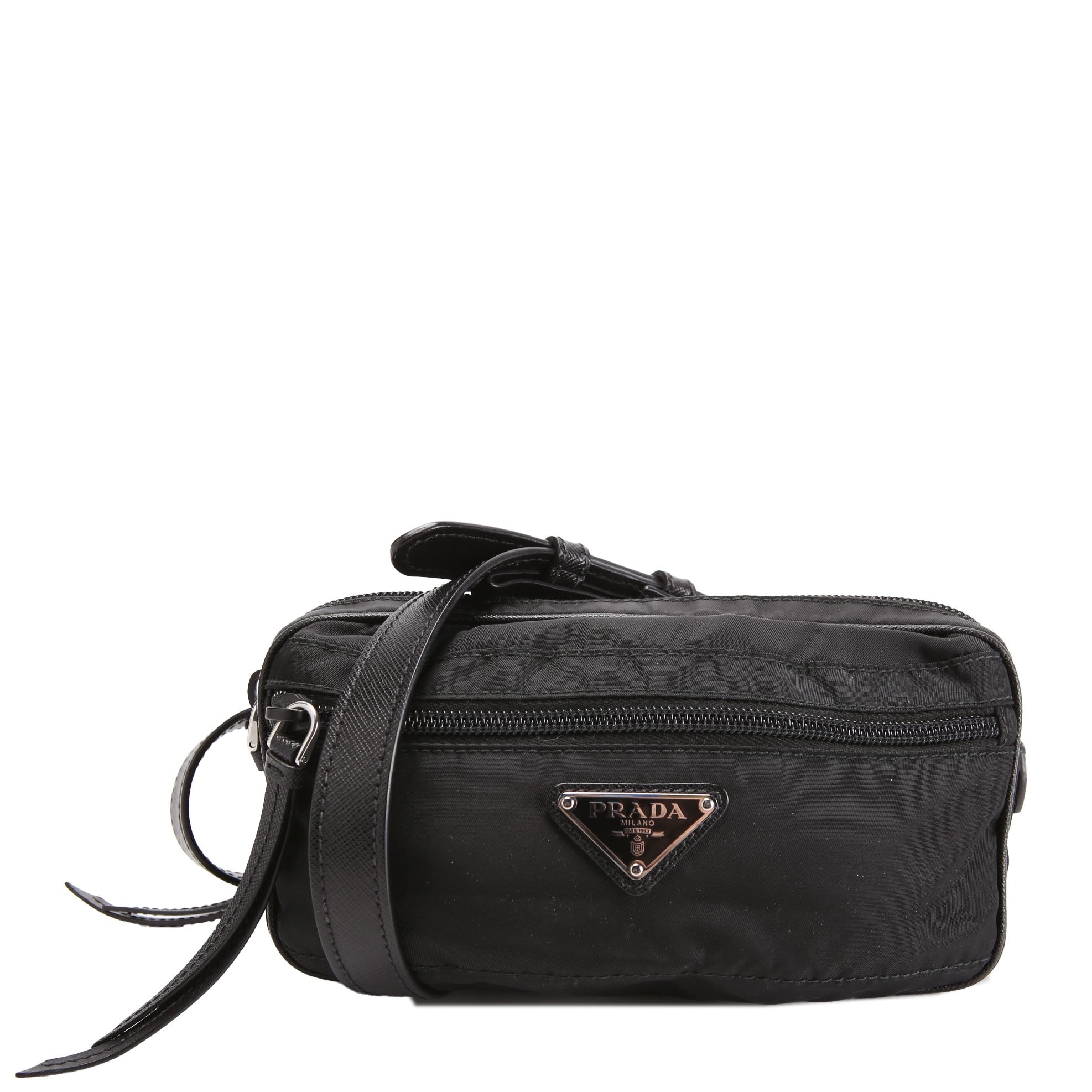 1BL012 Nylon Belt Bag Black