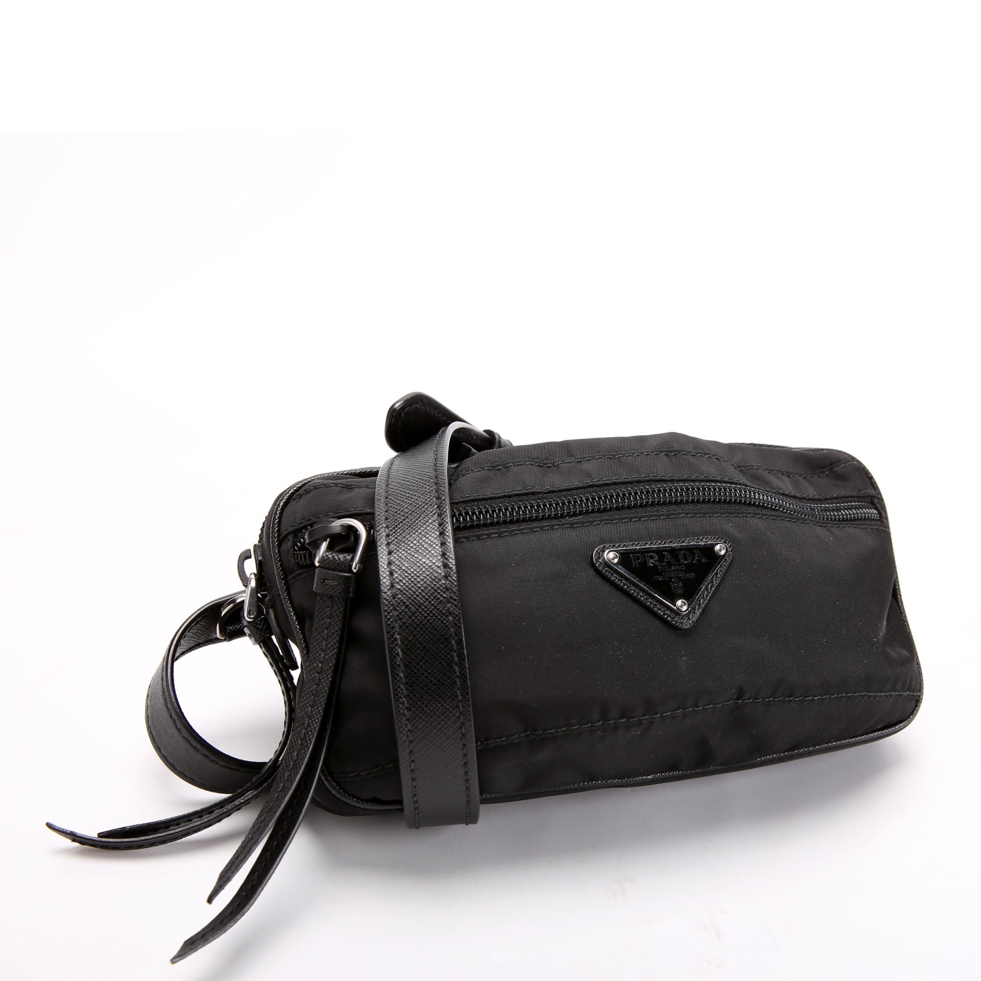 1BL012 Nylon Belt Bag Black