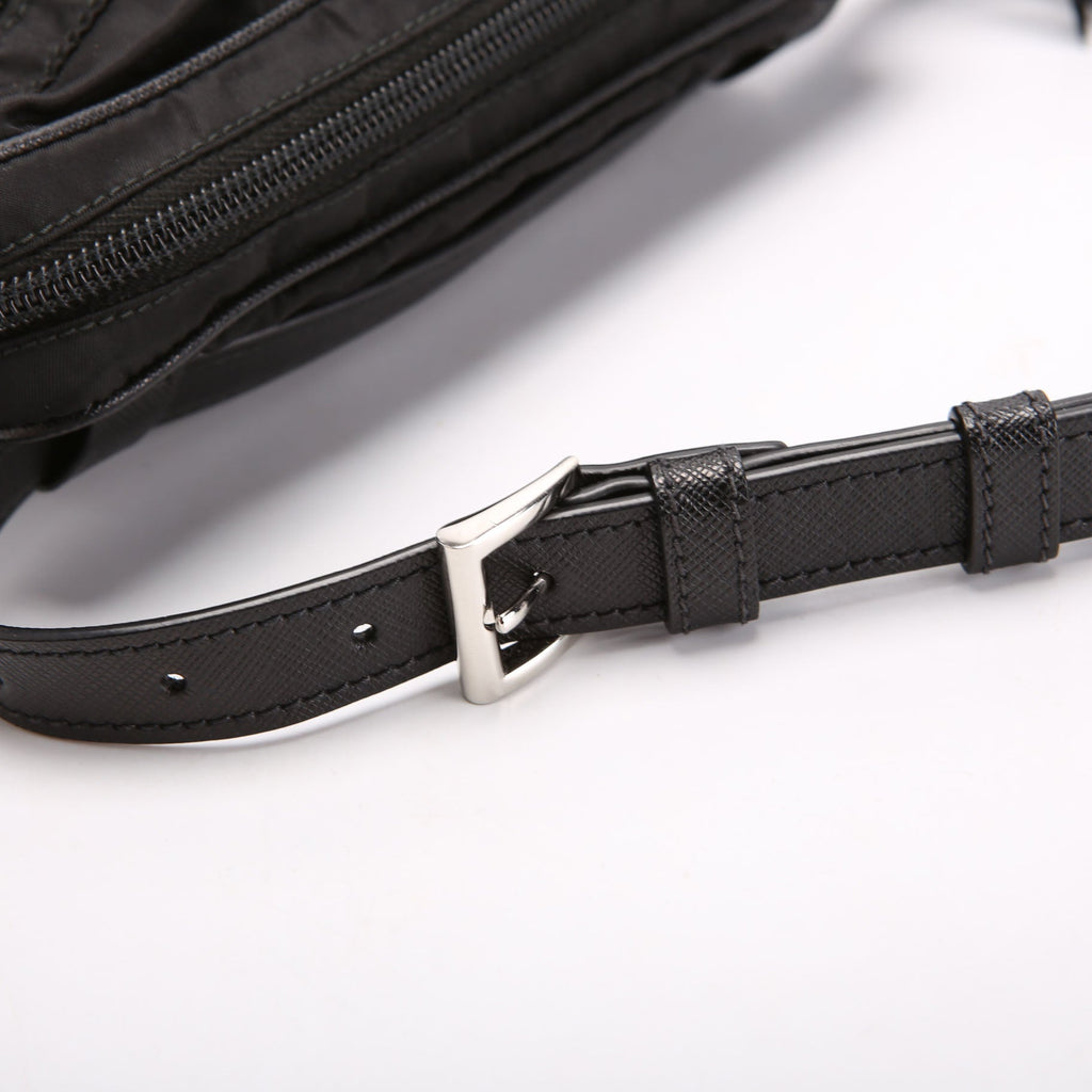 1BL012 Nylon Belt Bag Black