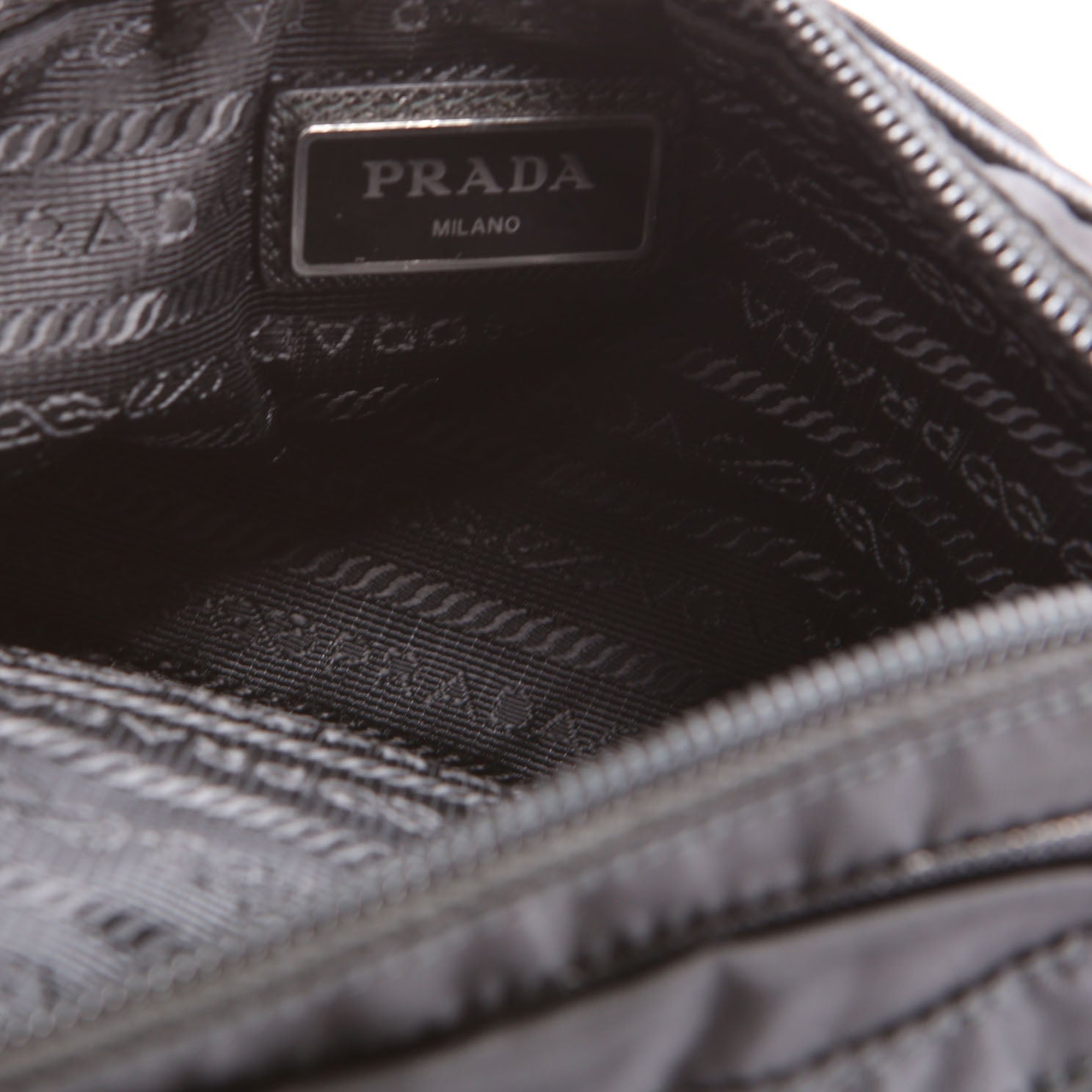 1BL012 Nylon Belt Bag Black