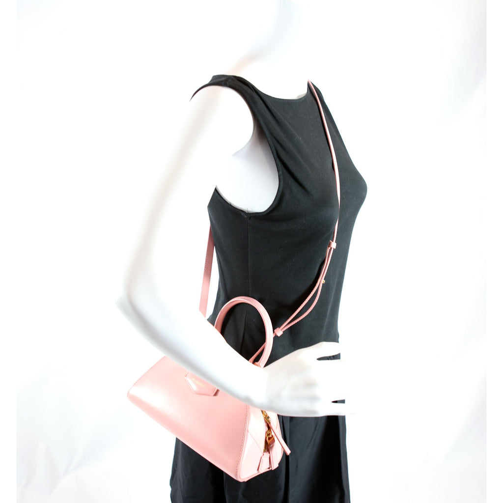 Antigona East West Mini Pink/Gold